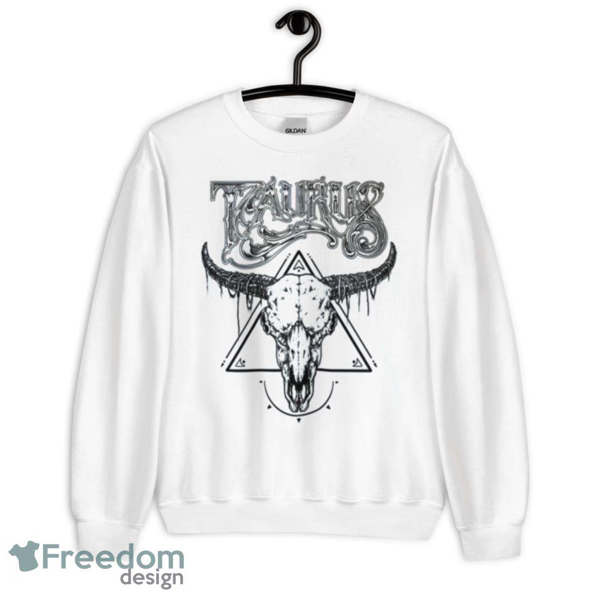 Sign Art Avatar Zodiac Sign Taurus Shirt - Unisex Heavy Blend Crewneck Sweatshirt