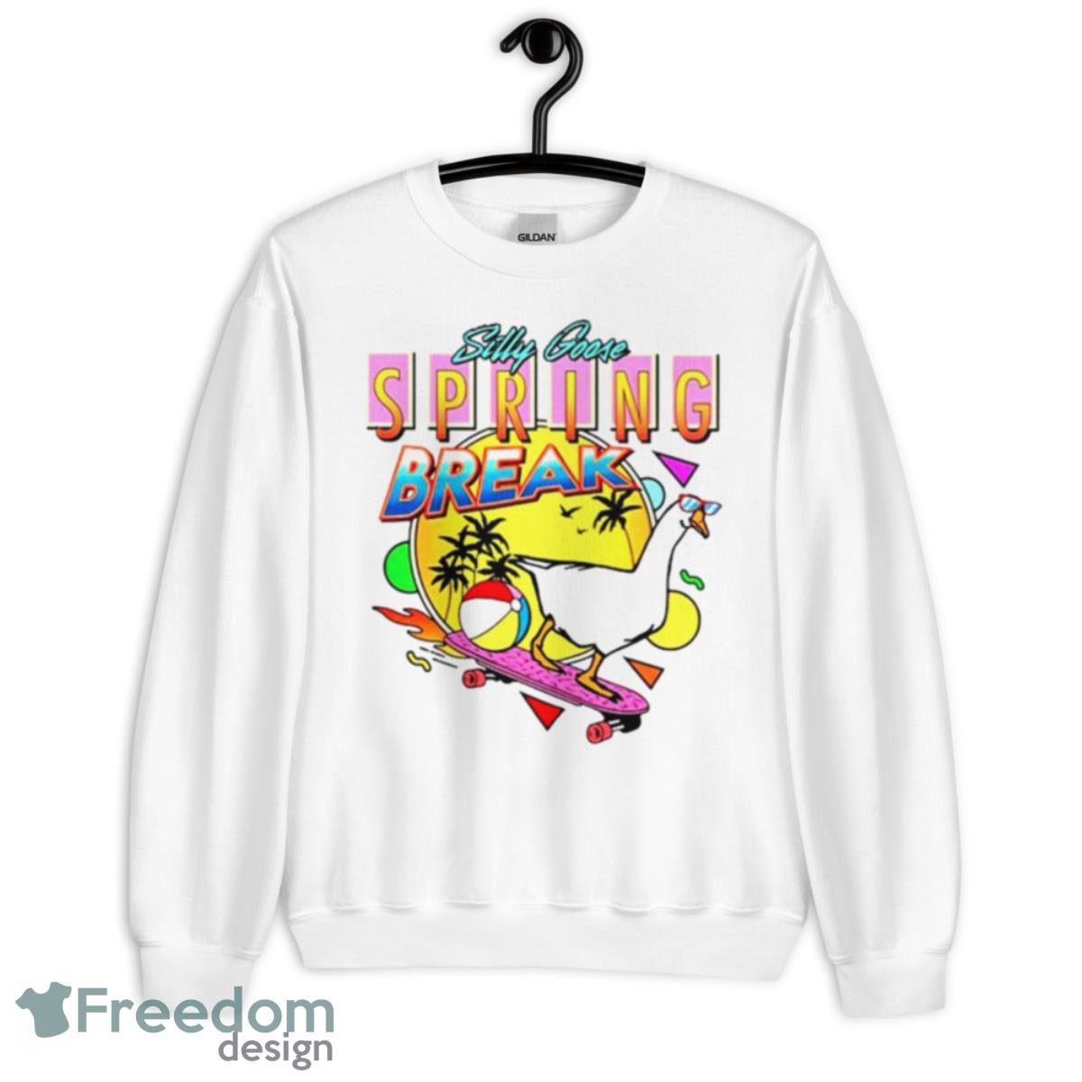 Silly Goose Spring Break Shirt - Unisex Heavy Blend Crewneck Sweatshirt