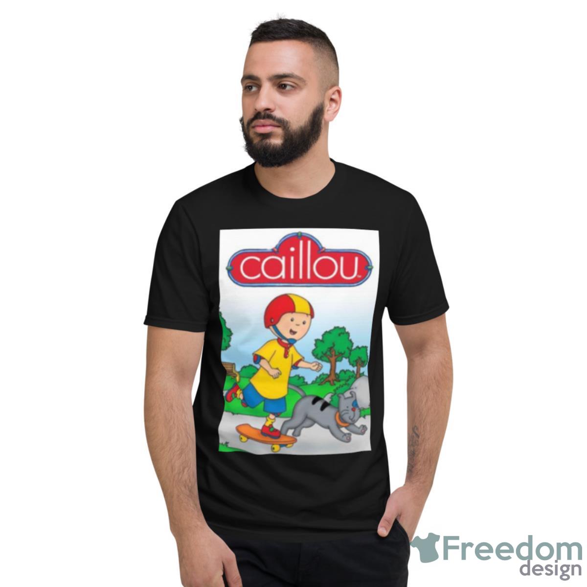 Skating With The Cat Caillou Shirt - Short Sleeve T-Shirt