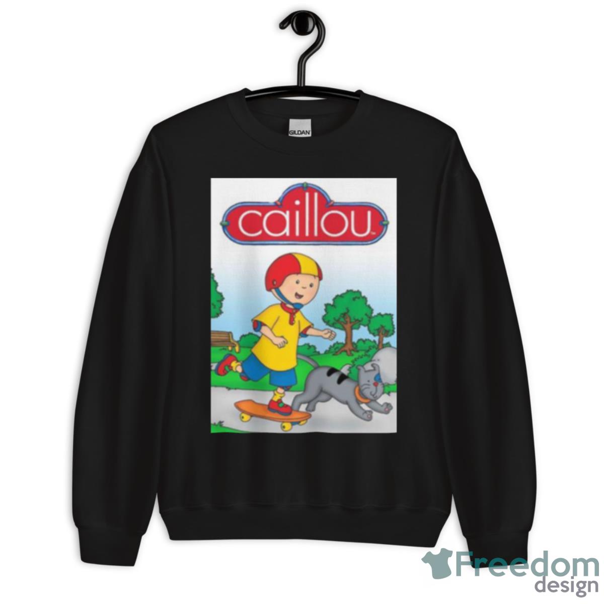 Skating With The Cat Caillou Shirt - Unisex Crewneck Sweatshirt Skating With The Cat Caillou Shirt - Unisex Crewneck Sweatshirt