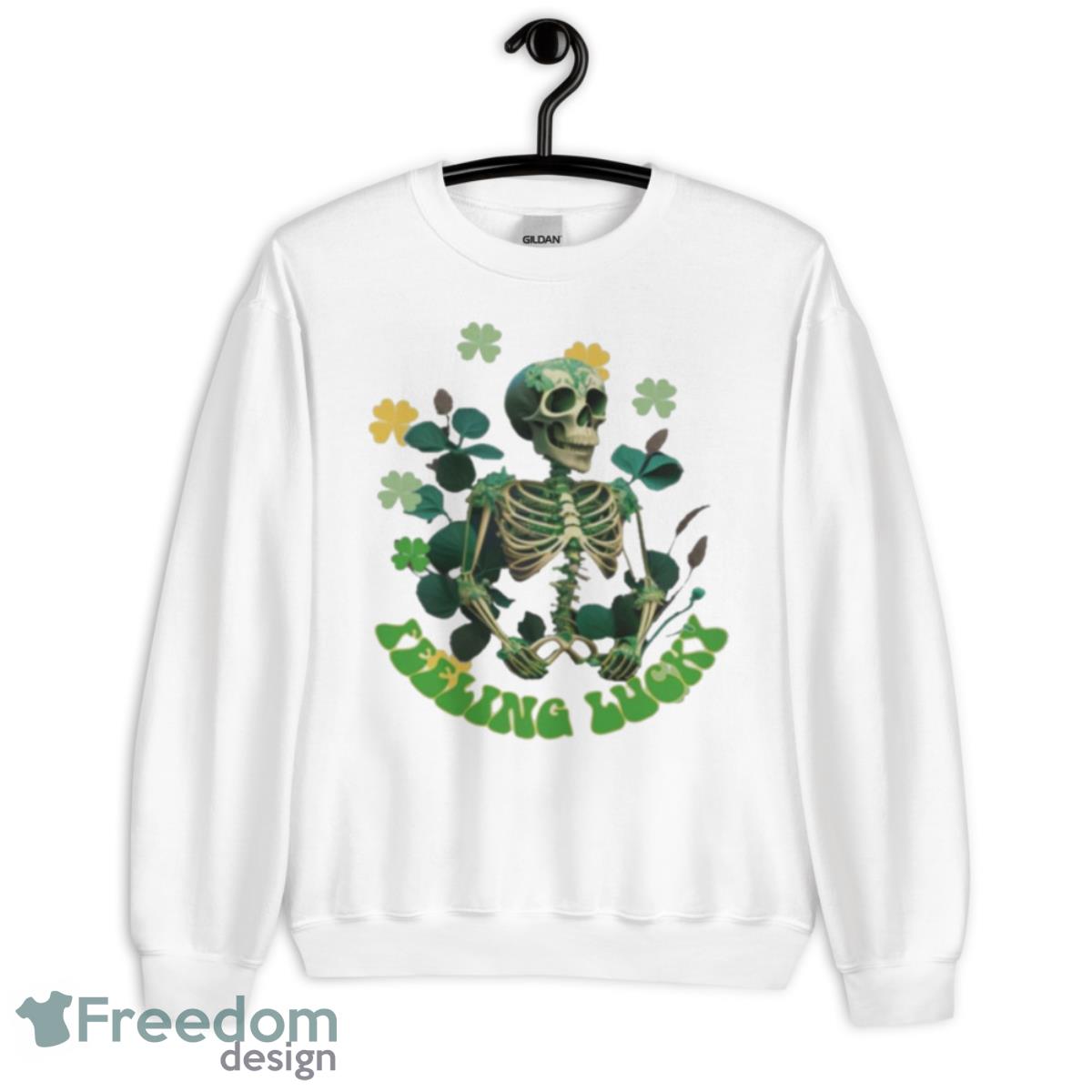 Skeleton Feeling Lucky Shirt - Unisex Heavy Blend Crewneck Sweatshirt