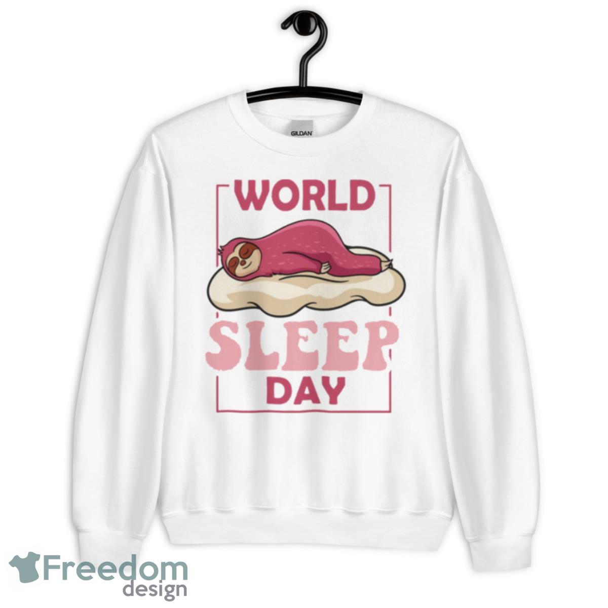 Sloth World Sleep Day Shirt - Unisex Heavy Blend Crewneck Sweatshirt