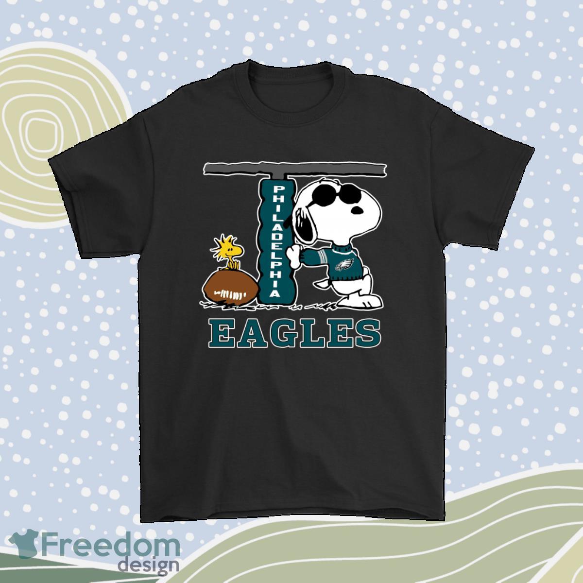 Snoopy Joe Cool And Woodstock The Philadelphia Eagles Nfl Shirt Product Photo 1