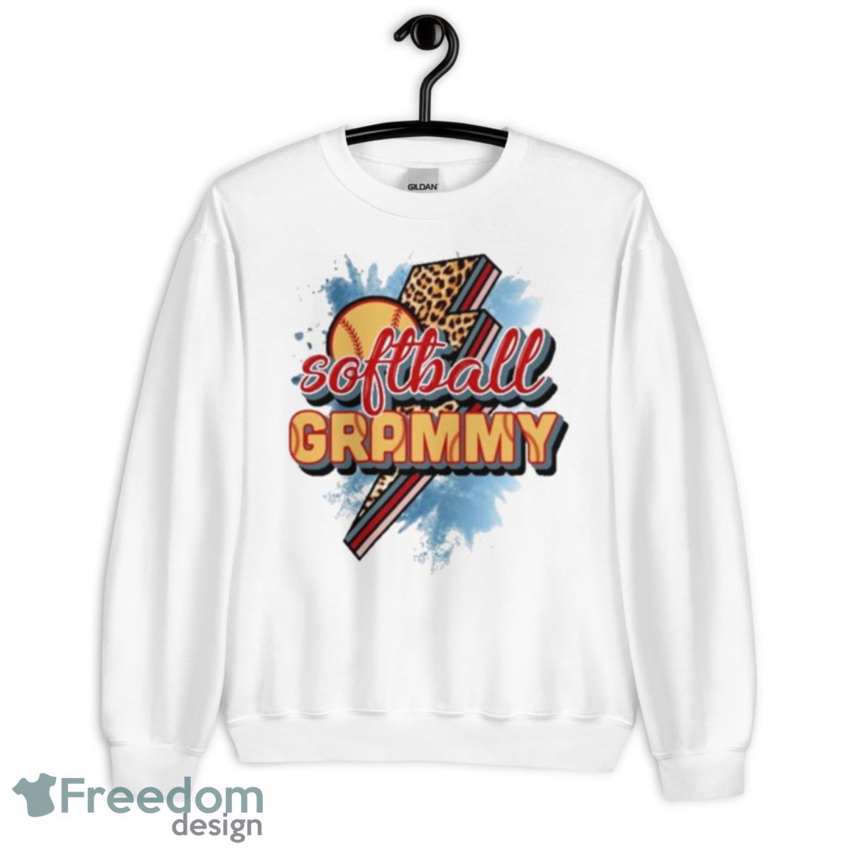 Softball Grammy Lightning Shirt - Unisex Heavy Blend Crewneck Sweatshirt