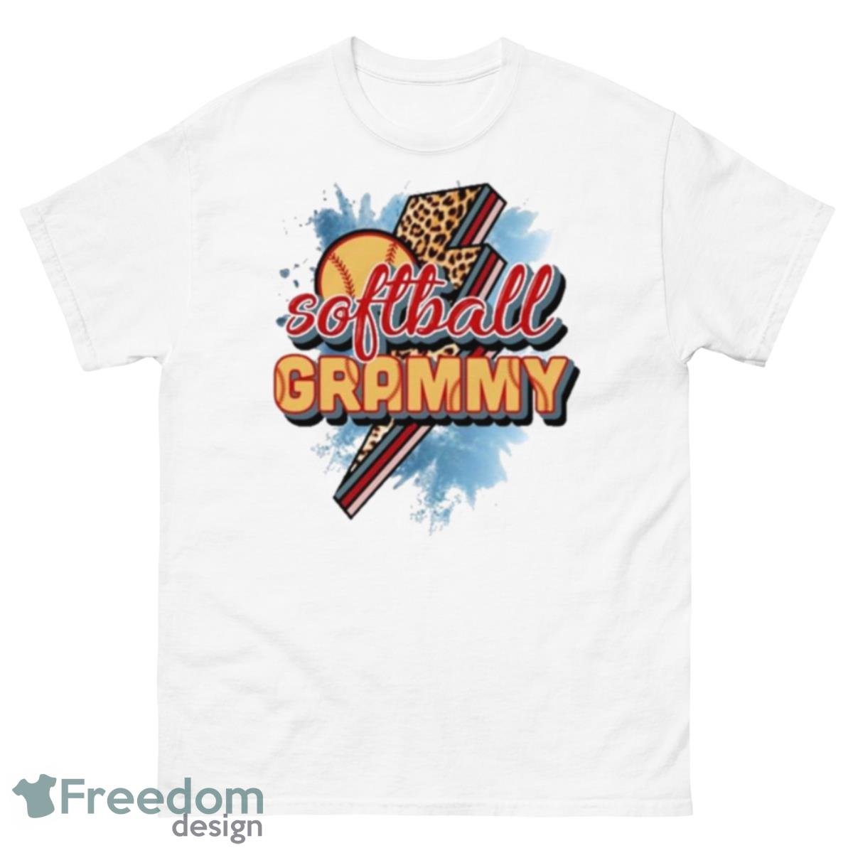 Softball Grammy Lightning Shirt - 500 Men’s Classic Tee Gildan