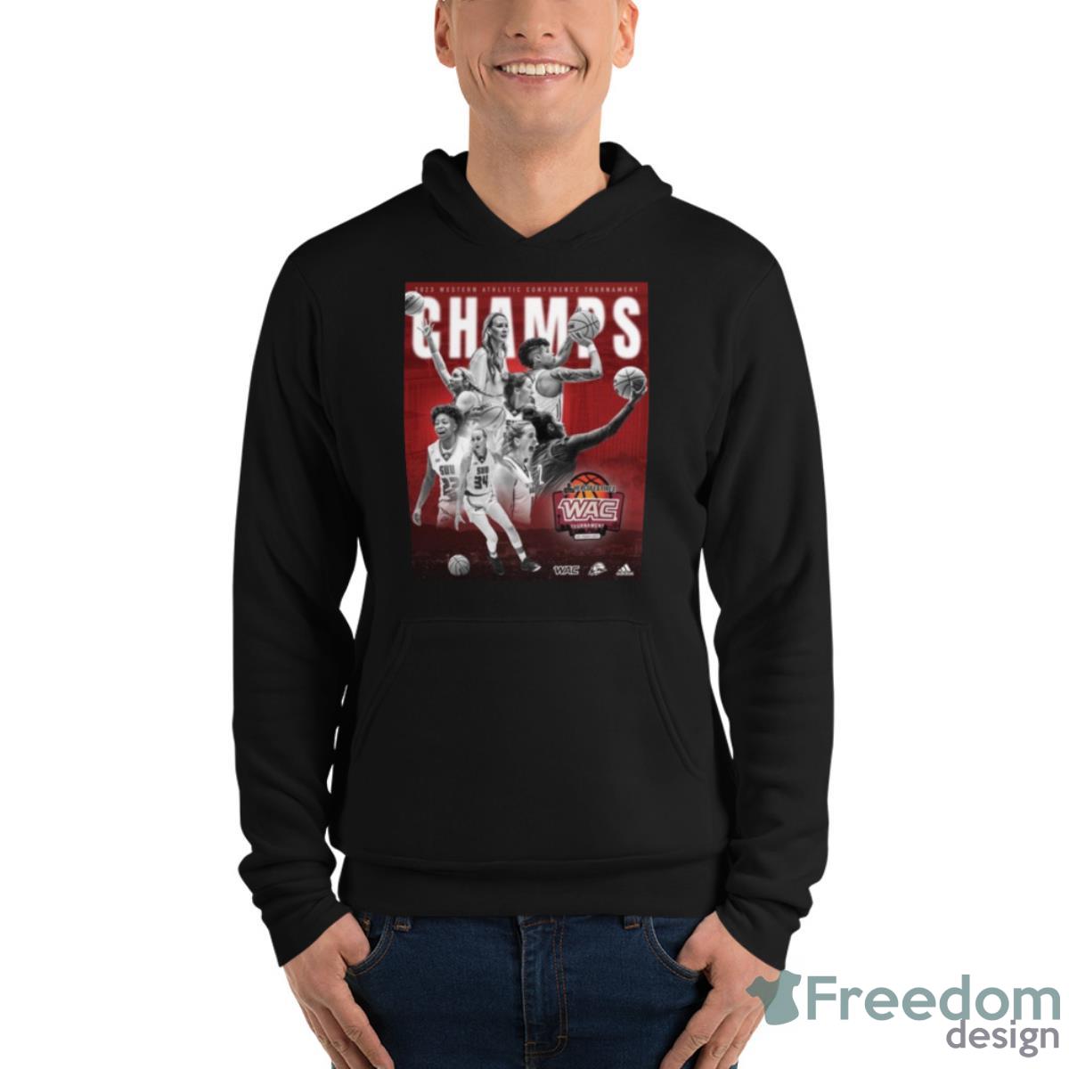 Southern Utah Thunderbirds Women’s Basketball Are 2023 WAC Tournament Champions Shirt image Southern Utah Thunderbirds Women’s Basketball Are 2023 WAC Tournament Champions Shirt - Unisex Fleece Pullover Hoodie