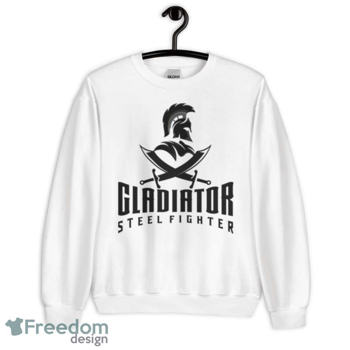 Spartan Strong Gladiator Steel Fighter Shirt - Unisex Heavy Blend Crewneck Sweatshirt