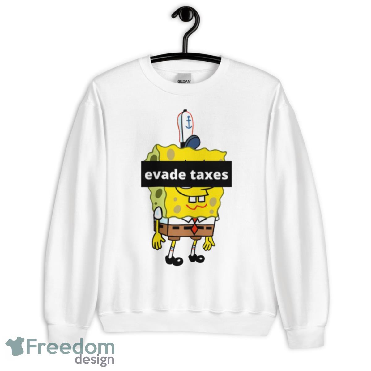 Spongebob Evade Taxes Shirt - Unisex Heavy Blend Crewneck Sweatshirt