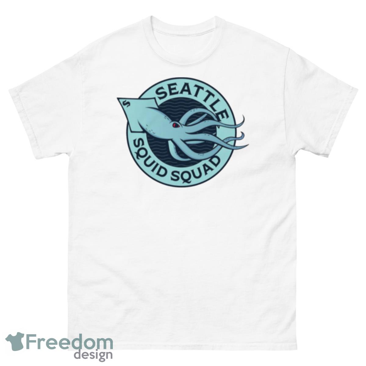 Squid Squad Seattle Kraken Shirt - 500 Men’s Classic Tee Gildan