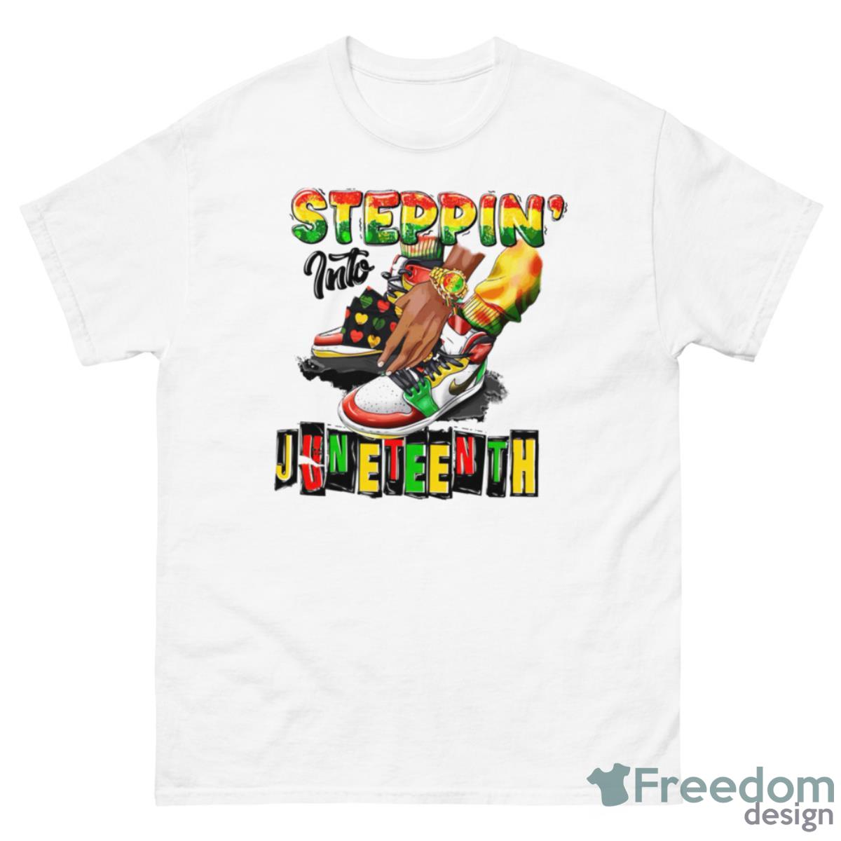 Steppin Into Juneteenth Shirt - 500 Men’s Classic Tee Gildan