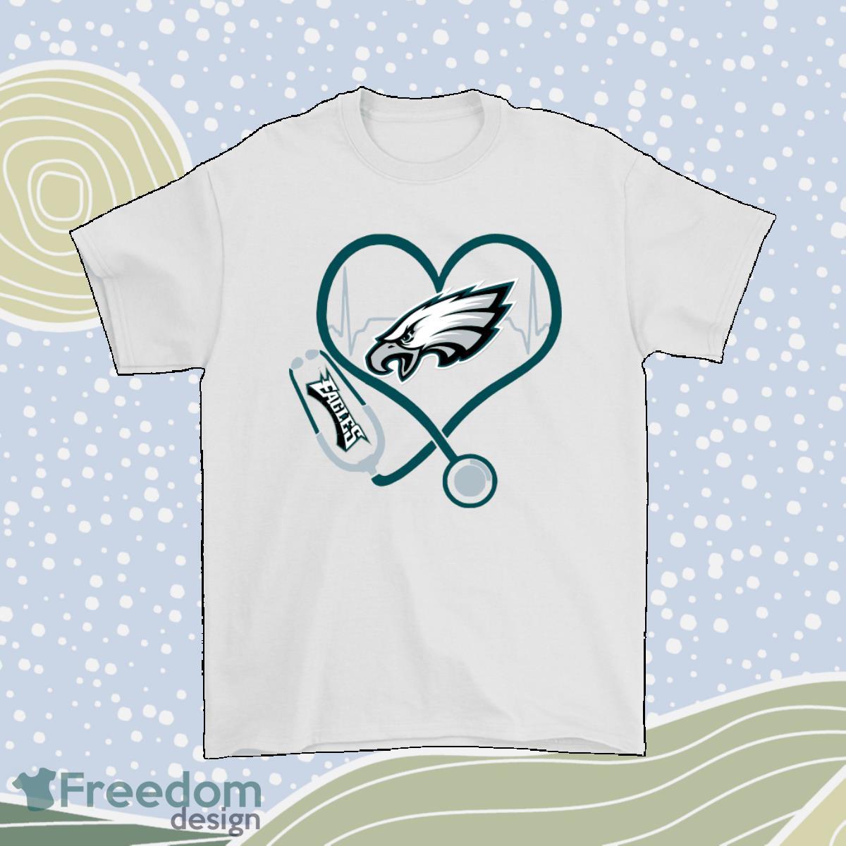 Stethoscope Heartbeat Nurse Symbol Philadelphia Eagles Men Women Shirt Product Photo 1