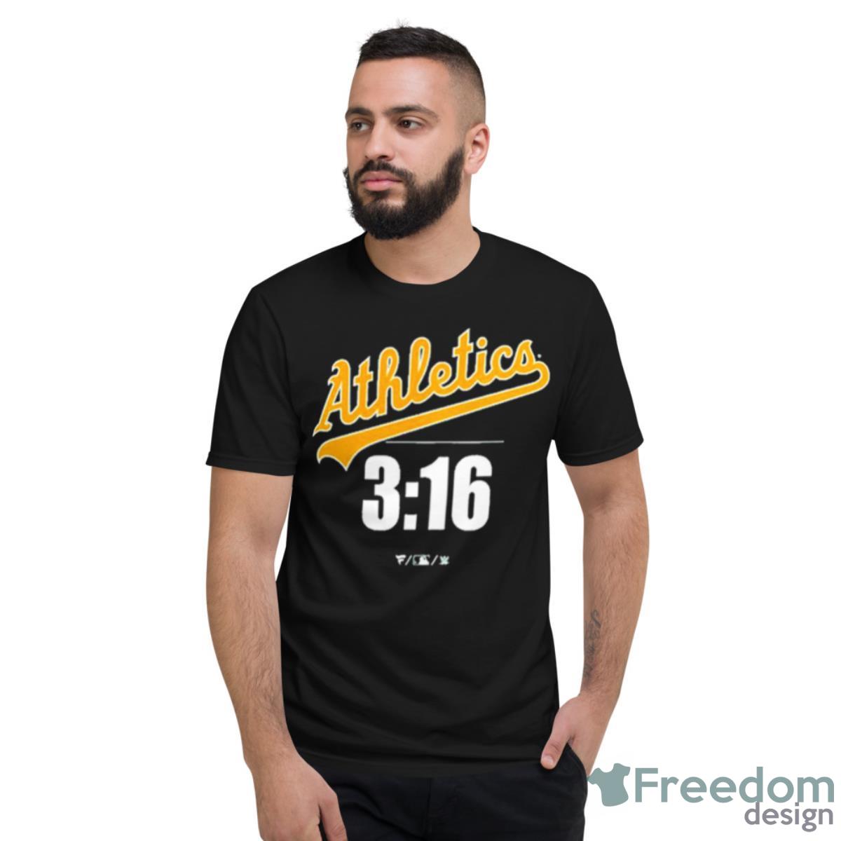 Stone Cold Steve Austin Oakland Athletics Fanatics Branded 3 16 Shirt - Short Sleeve T-Shirt