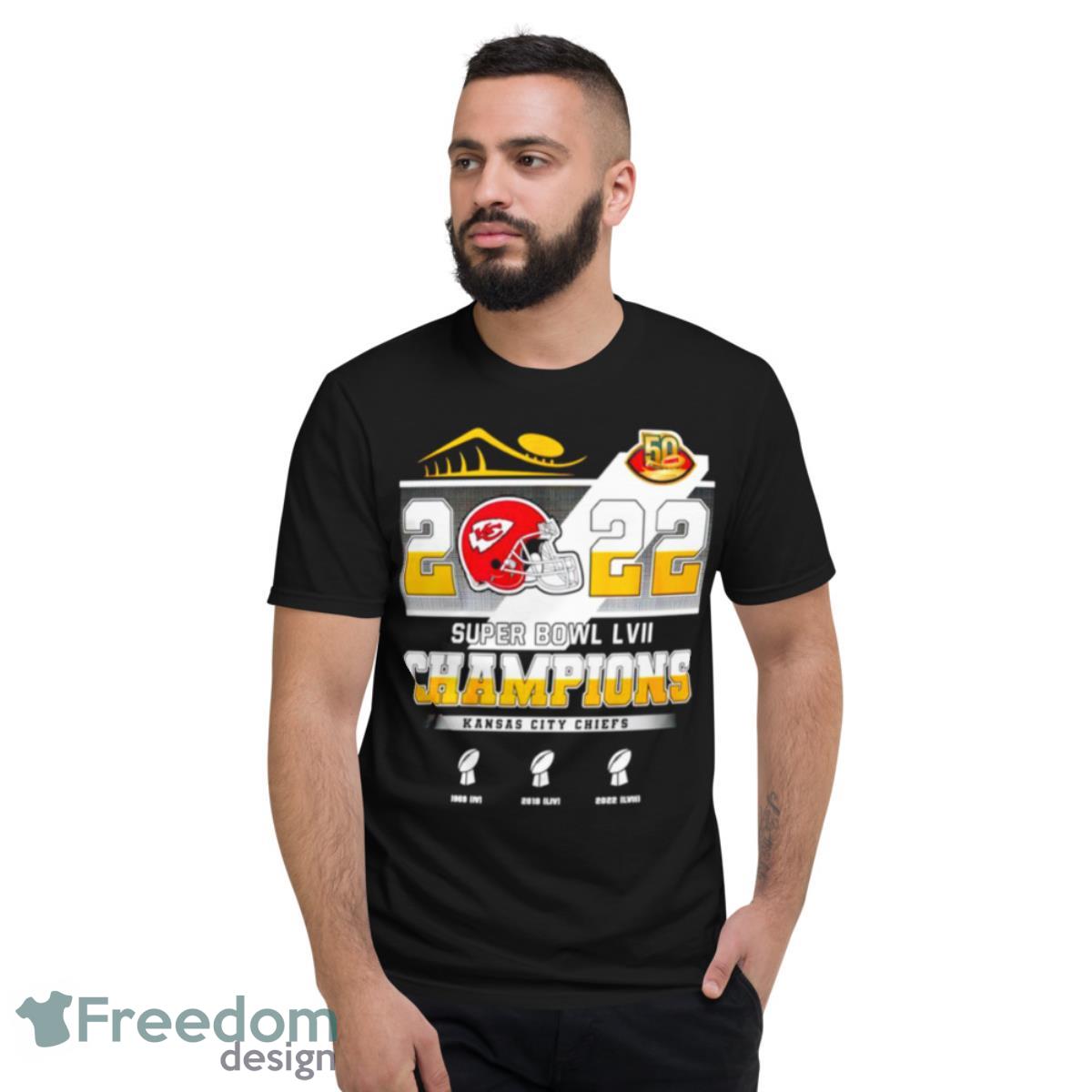 Super Bowl LVII Champions Kansas City Chiefs Shirt - Short Sleeve T-Shirt