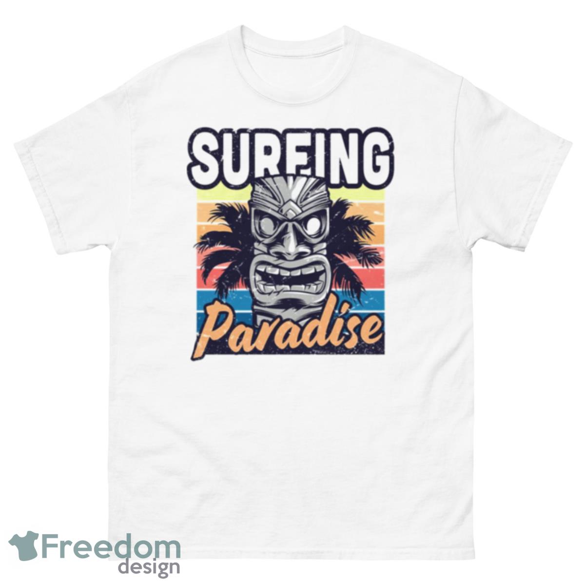 Surfing Paradise Vintage Hawaii Surfing Label Shirt - 500 Men’s Classic Tee Gildan