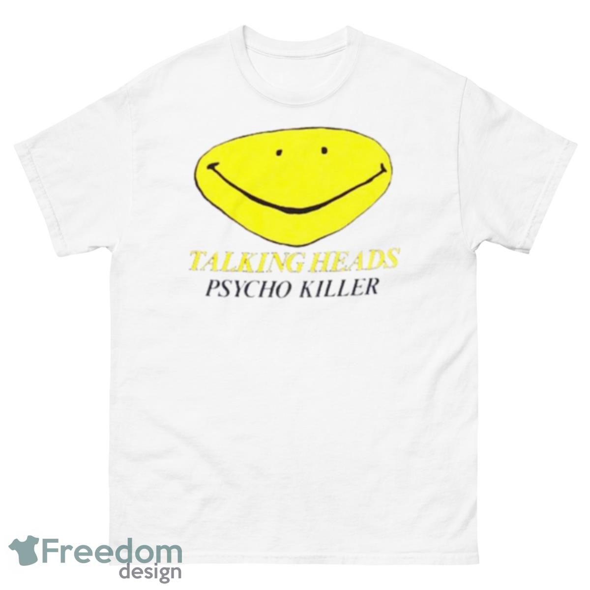 Talking Heads Psycho Killer Smile Shirt - 500 Men’s Classic Tee Gildan