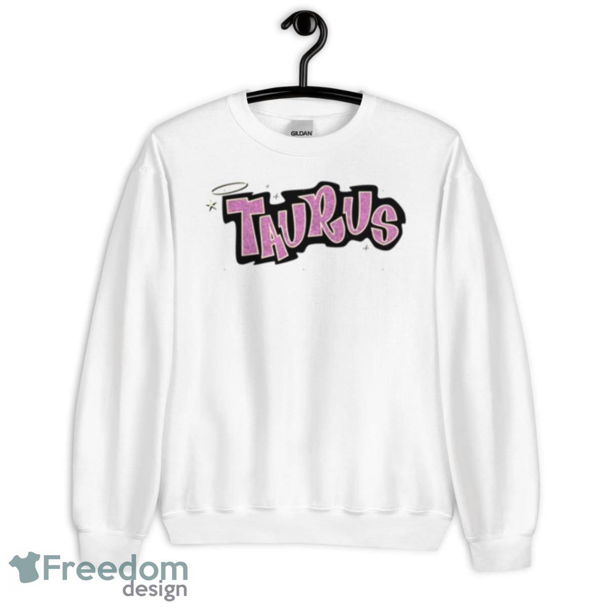 Taurus Bratz Style Iconic Pink Glitter Font Shirt - Unisex Heavy Blend Crewneck Sweatshirt