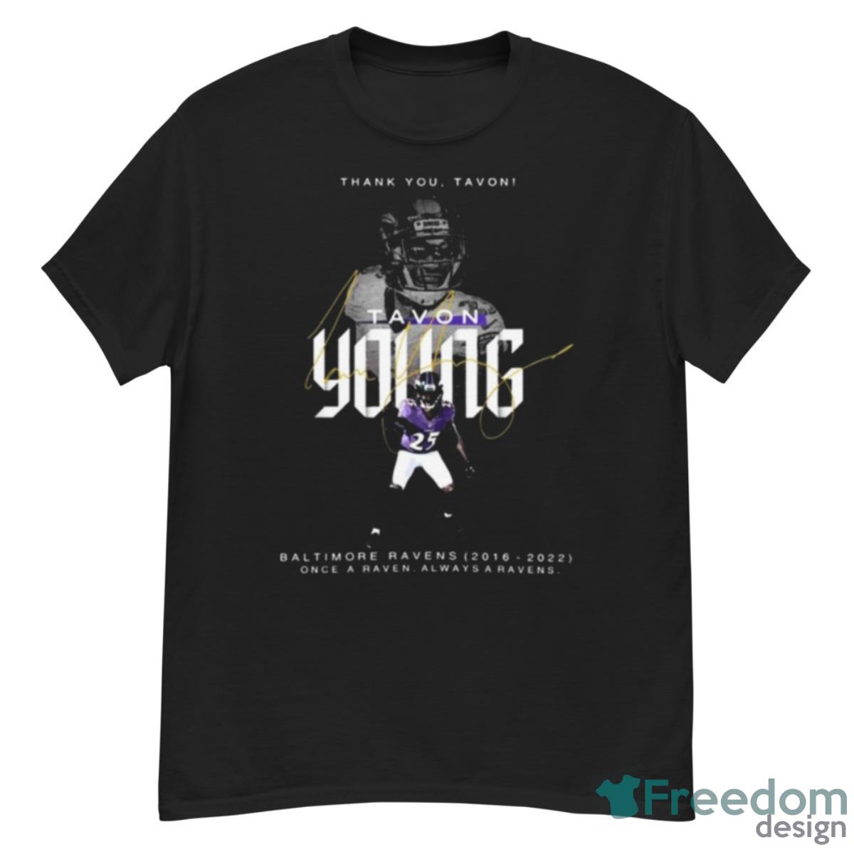 Tavon Young Signature Thank You Baltimore Ravens (2016 2022) Shirt - G500 Men’s Classic T-Shirt