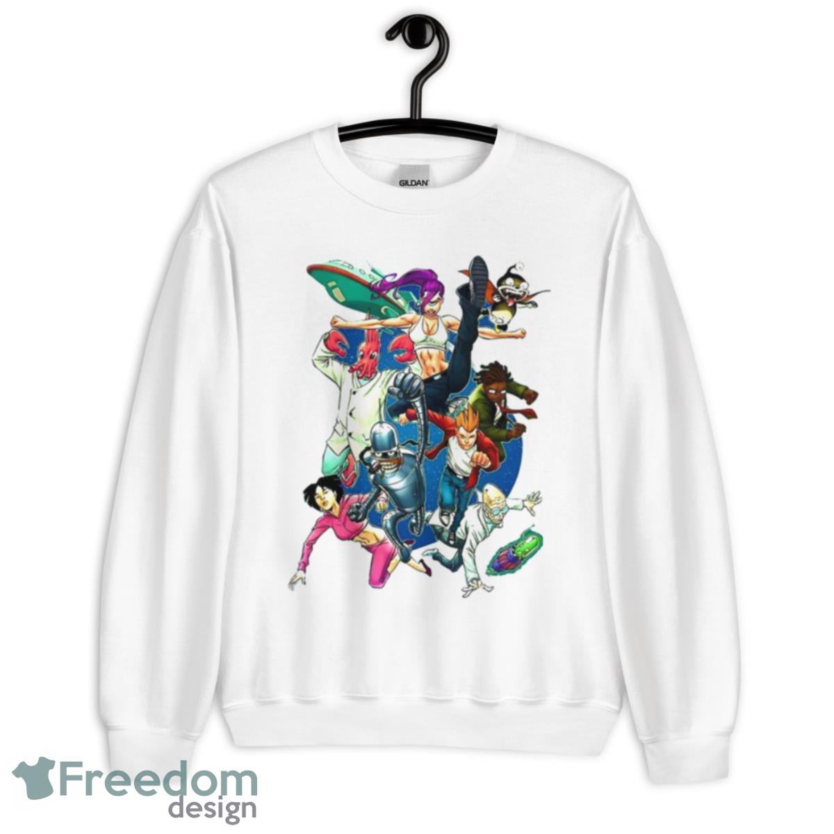 Team Hero Artwork The Futurama Shirt - Unisex Heavy Blend Crewneck Sweatshirt