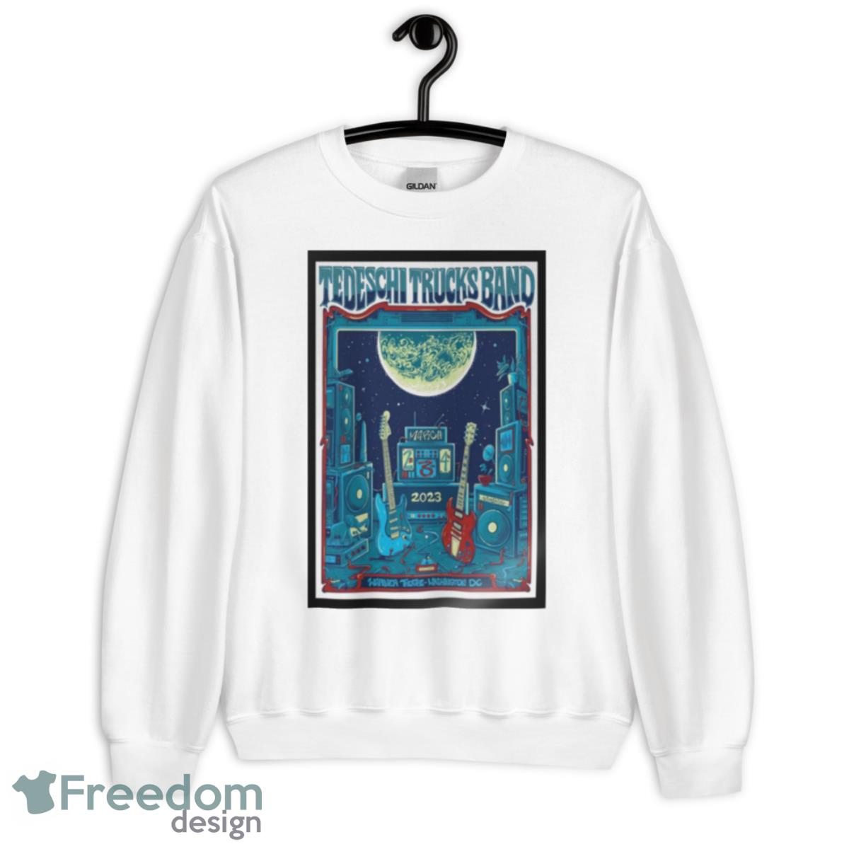 Tedeschi Trucks Band Washington 2023 March 2nd 3rd & 4th Warner Theatre Washington DC Poster - Unisex Heavy Blend Crewneck Sweatshirt