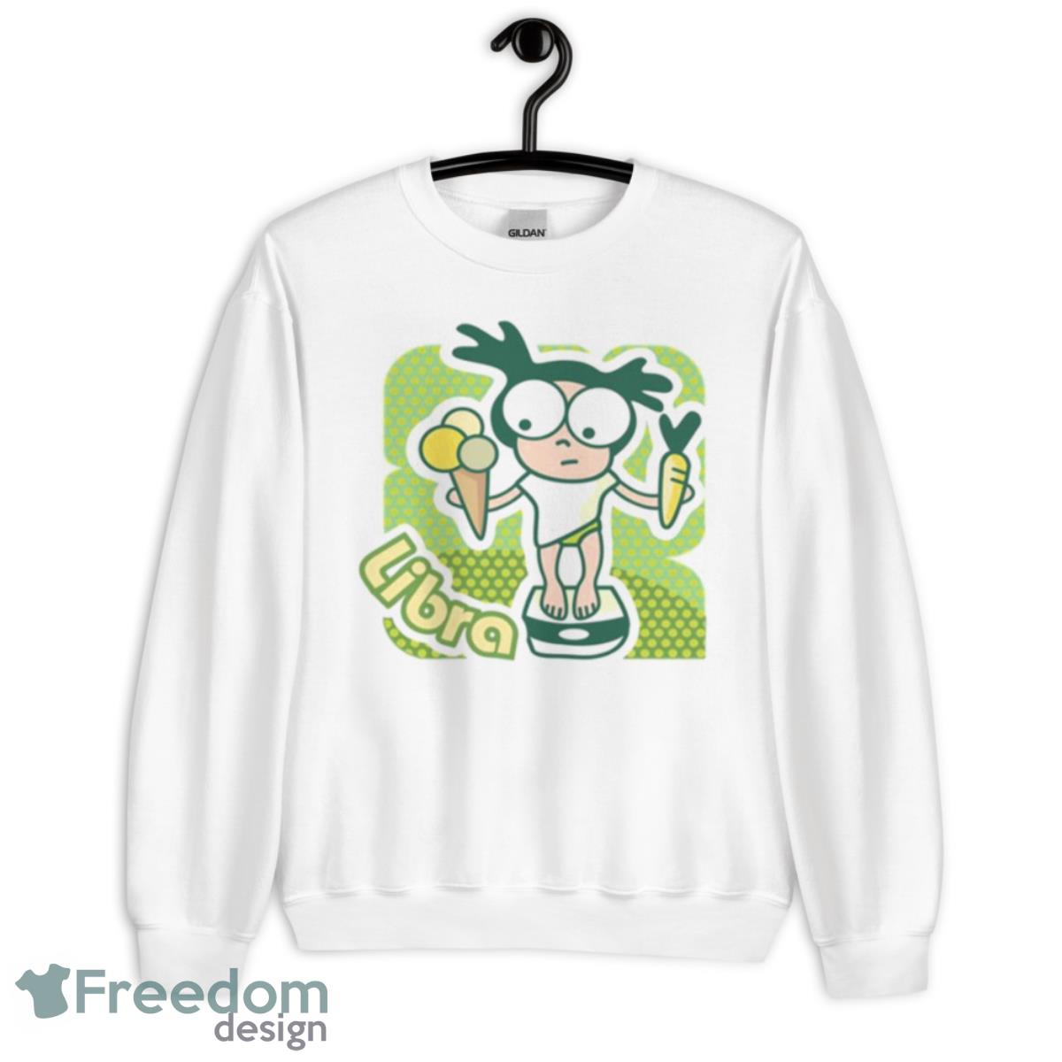 Test Libra Cute Design Zodiac Sign Shirt - Unisex Heavy Blend Crewneck Sweatshirt