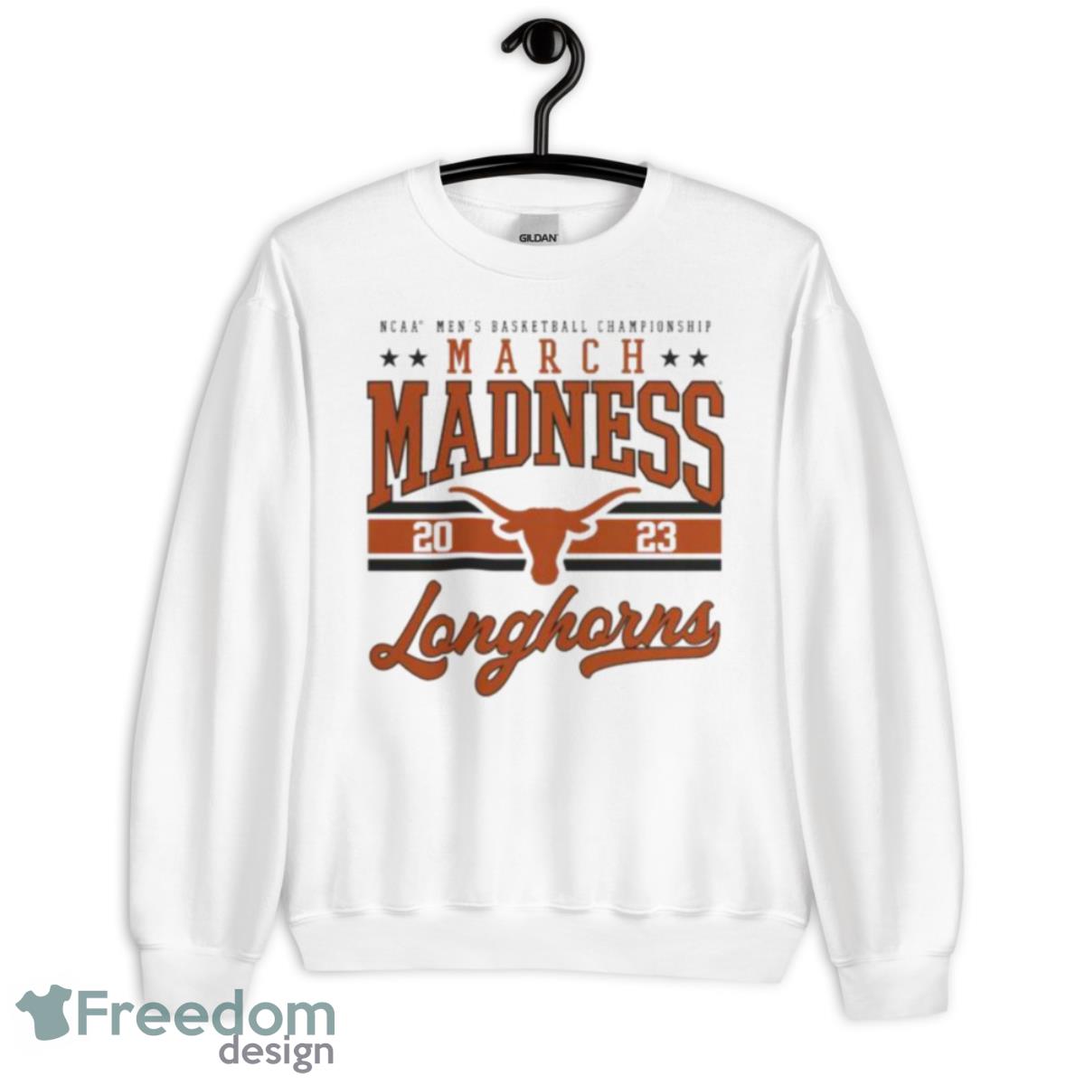 Texas Longhorns 2023 NCAA Men’s Basketball Tournament March Madness Shirt - Unisex Heavy Blend Crewneck Sweatshirt