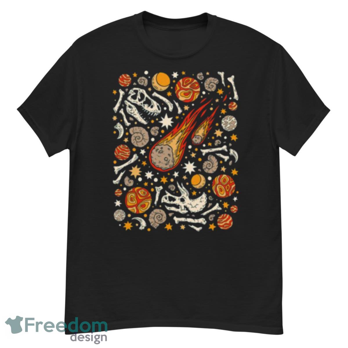 The Asteroid & The Omega Dinosaur Fossil Space Shirt - G500 Men’s Classic T-Shirt