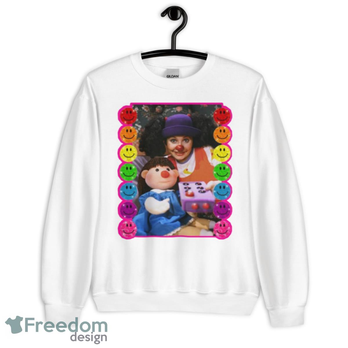 The Big Comfy Couch Rainbow Smiles Shirt - Unisex Heavy Blend Crewneck Sweatshirt