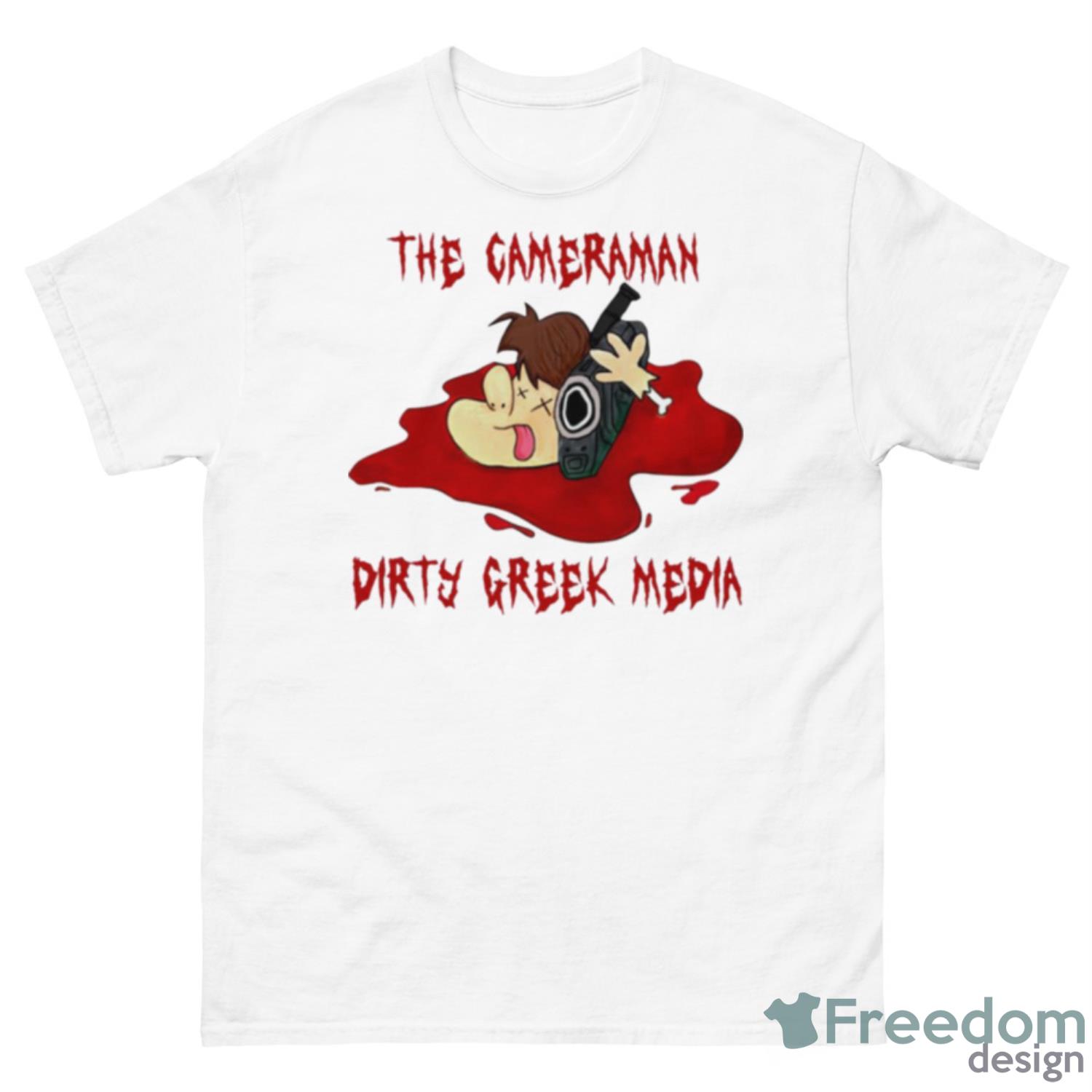 The Cameraman Dirty Greek Media Shirt - 500 Men’s Classic Tee Gildan