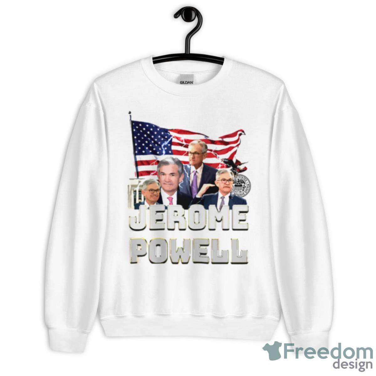 The Cause Of Inflation Jerome Powell Shirt - Unisex Heavy Blend Crewneck Sweatshirt