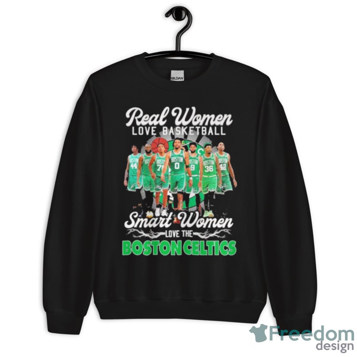 The Celtics Real Women Love Basketball Smart Women Love The Boston Celtics 2023 Signatures Shirt