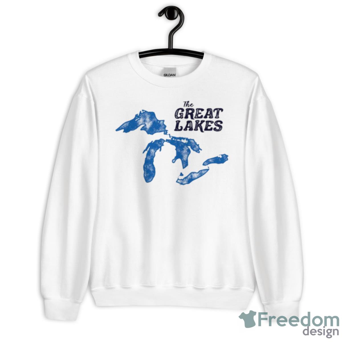 The Great Lakes Map Shirt - Unisex Heavy Blend Crewneck Sweatshirt