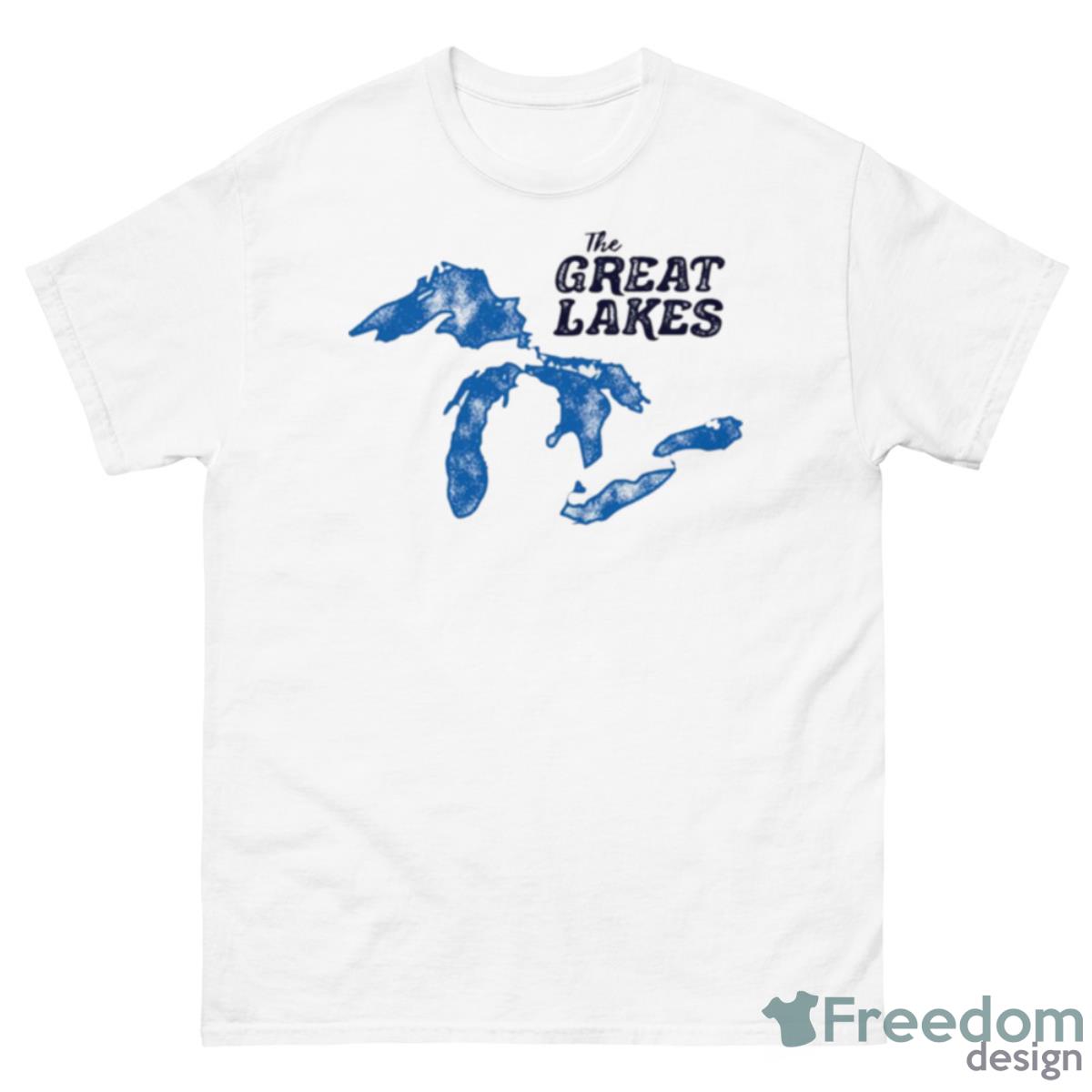 The Great Lakes Map Shirt - 500 Men’s Classic Tee Gildan