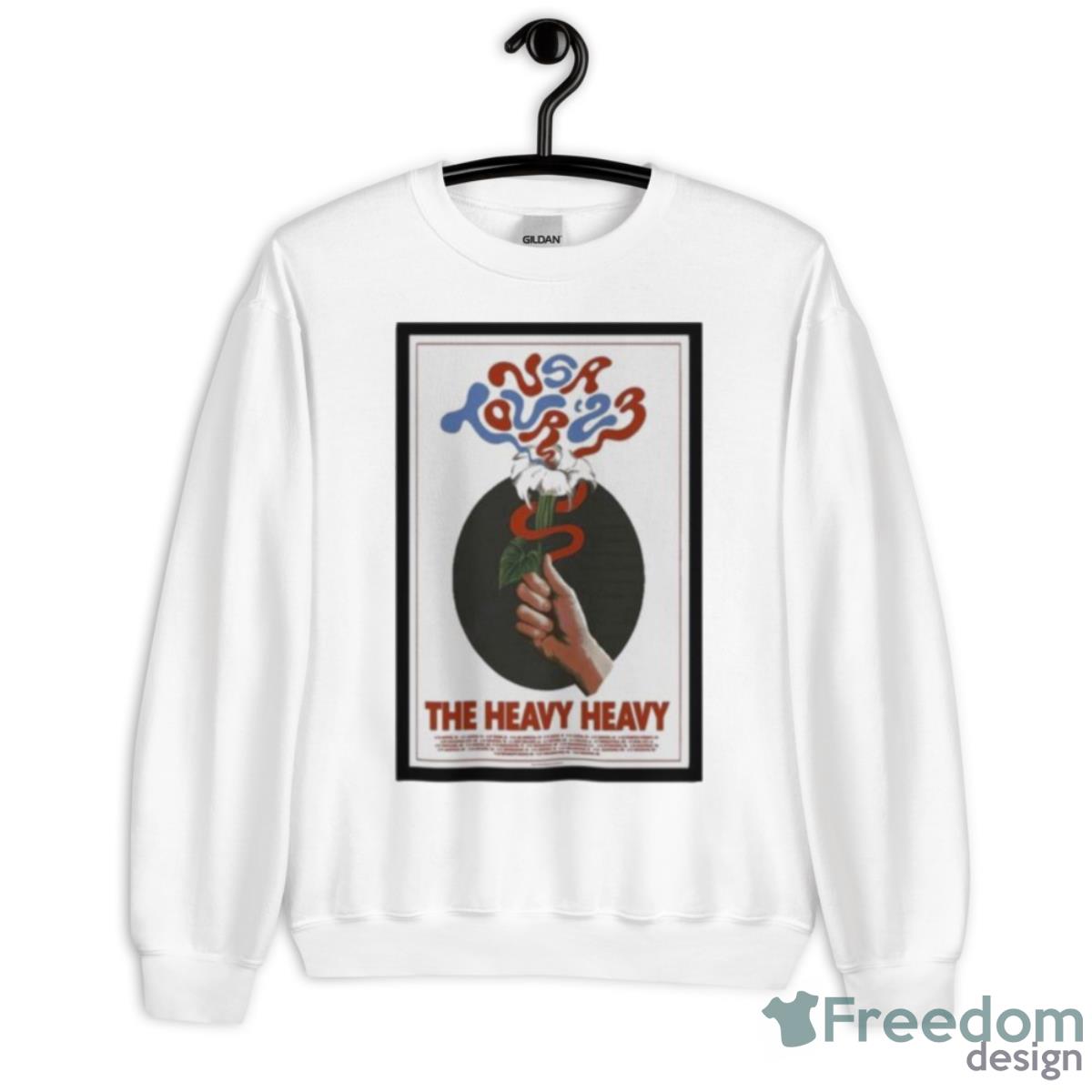 The Heavy Heavy USA Tour 2023 Poster Shirt - Unisex Heavy Blend Crewneck Sweatshirt