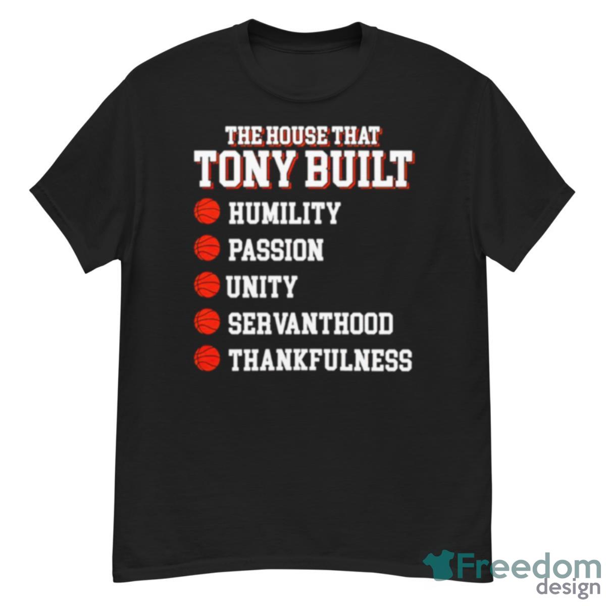 The house that tony built humility passion unity shirt - G500 Men’s Classic T-Shirt