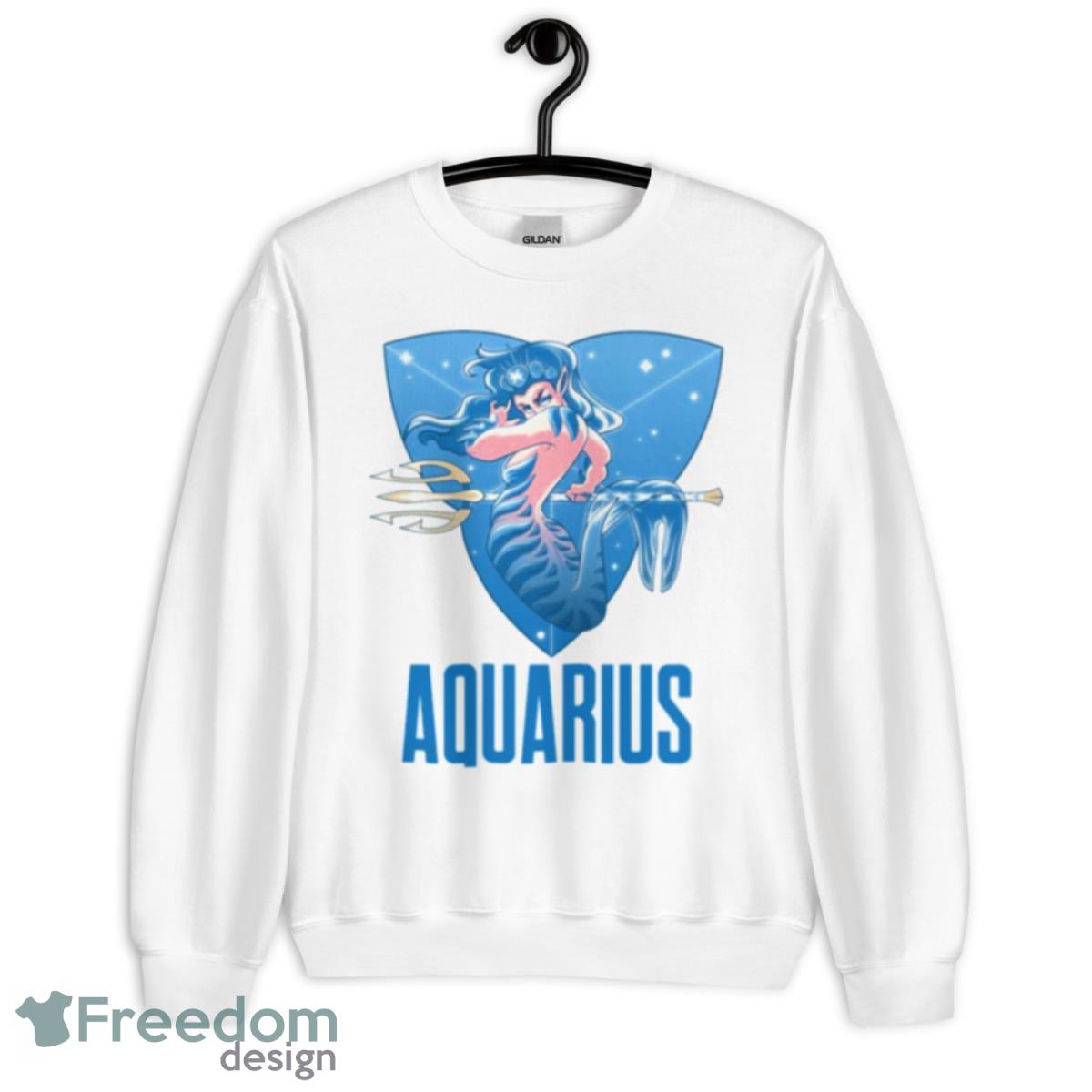 The King Zodiac Sign Aquarius Zodiac Sign Shirt - Unisex Heavy Blend Crewneck Sweatshirt