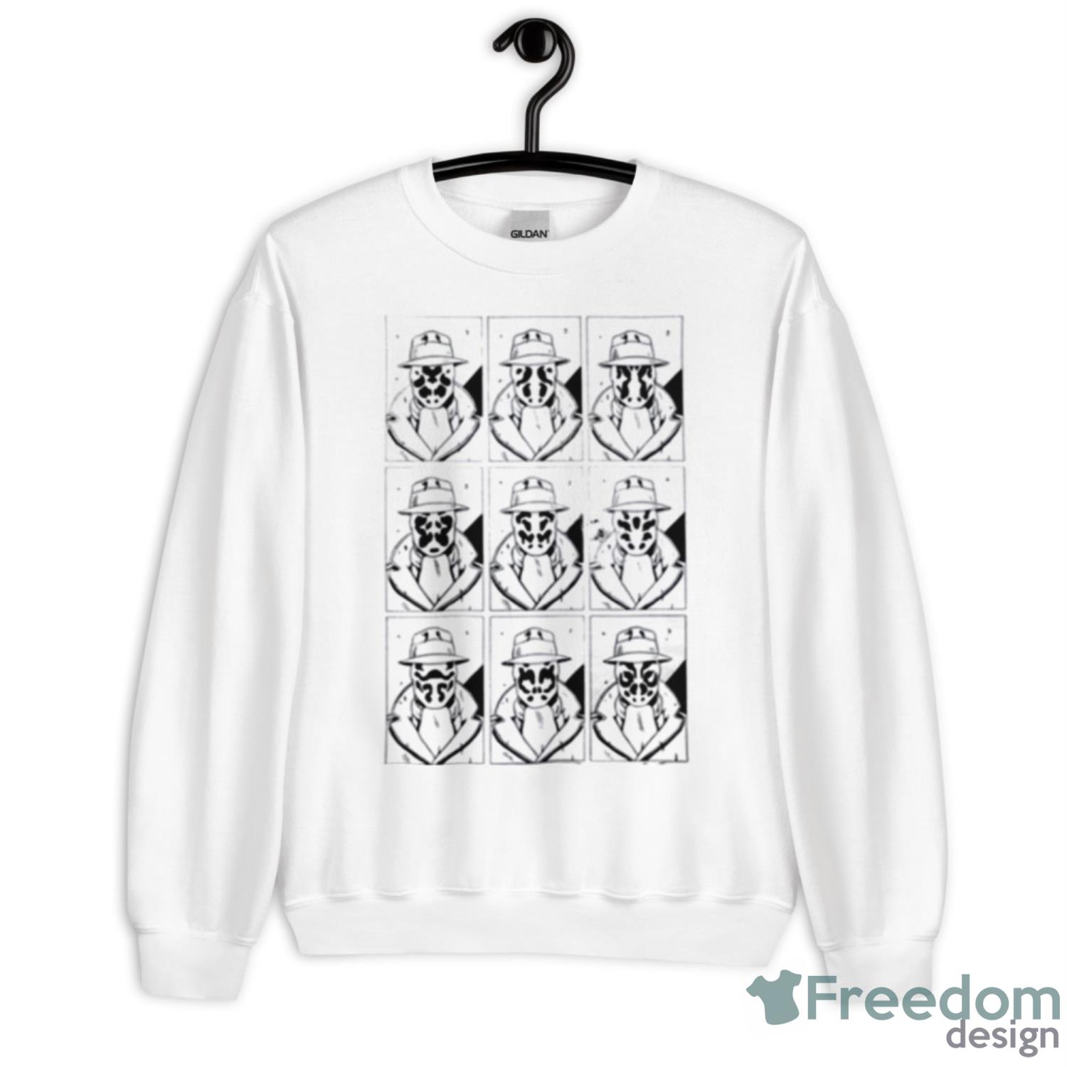 The Many Faces Of Rorschach Watchmen Tv Show Shirt - Unisex Heavy Blend Crewneck Sweatshirt