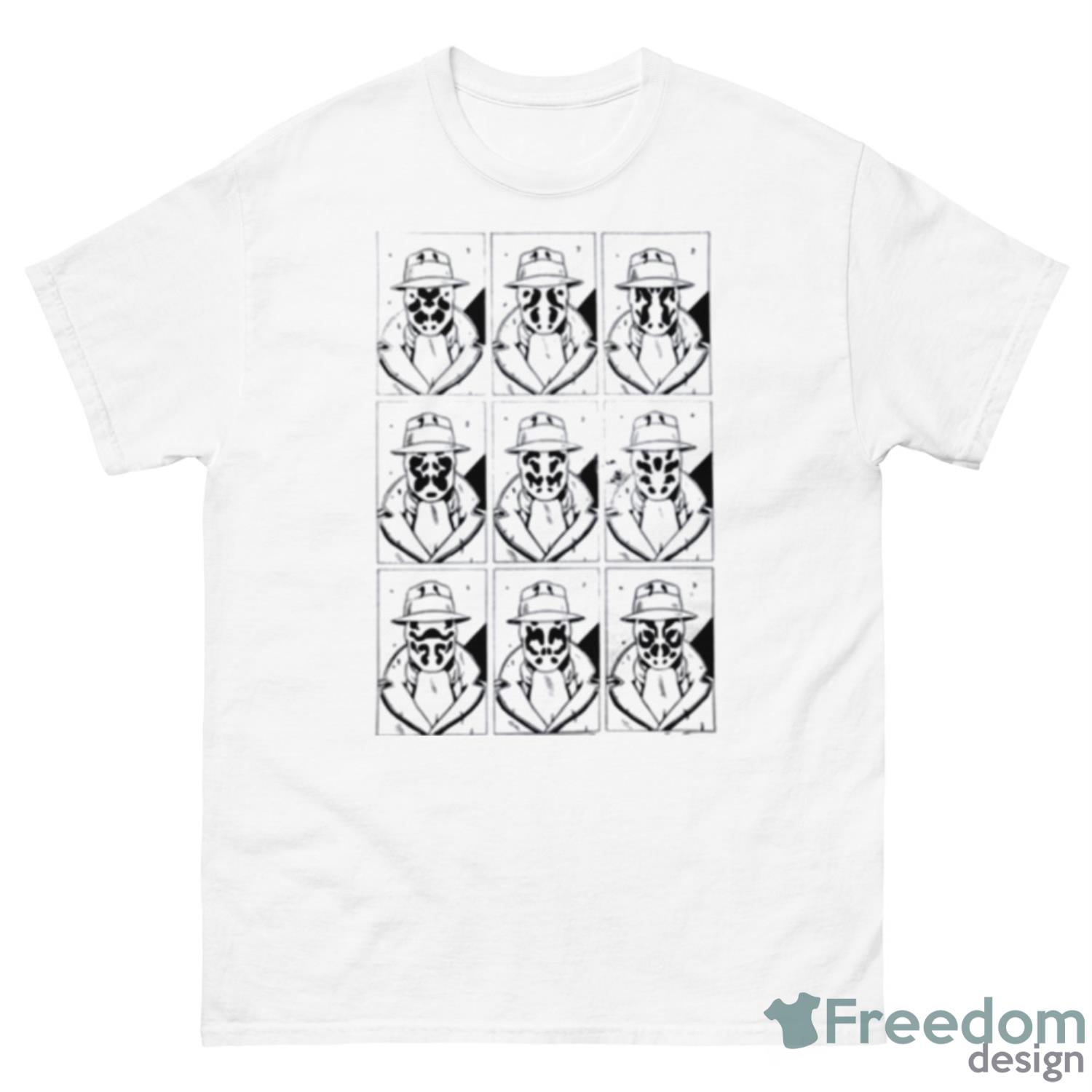 The Many Faces Of Rorschach Watchmen Tv Show Shirt - 500 Men’s Classic Tee Gildan