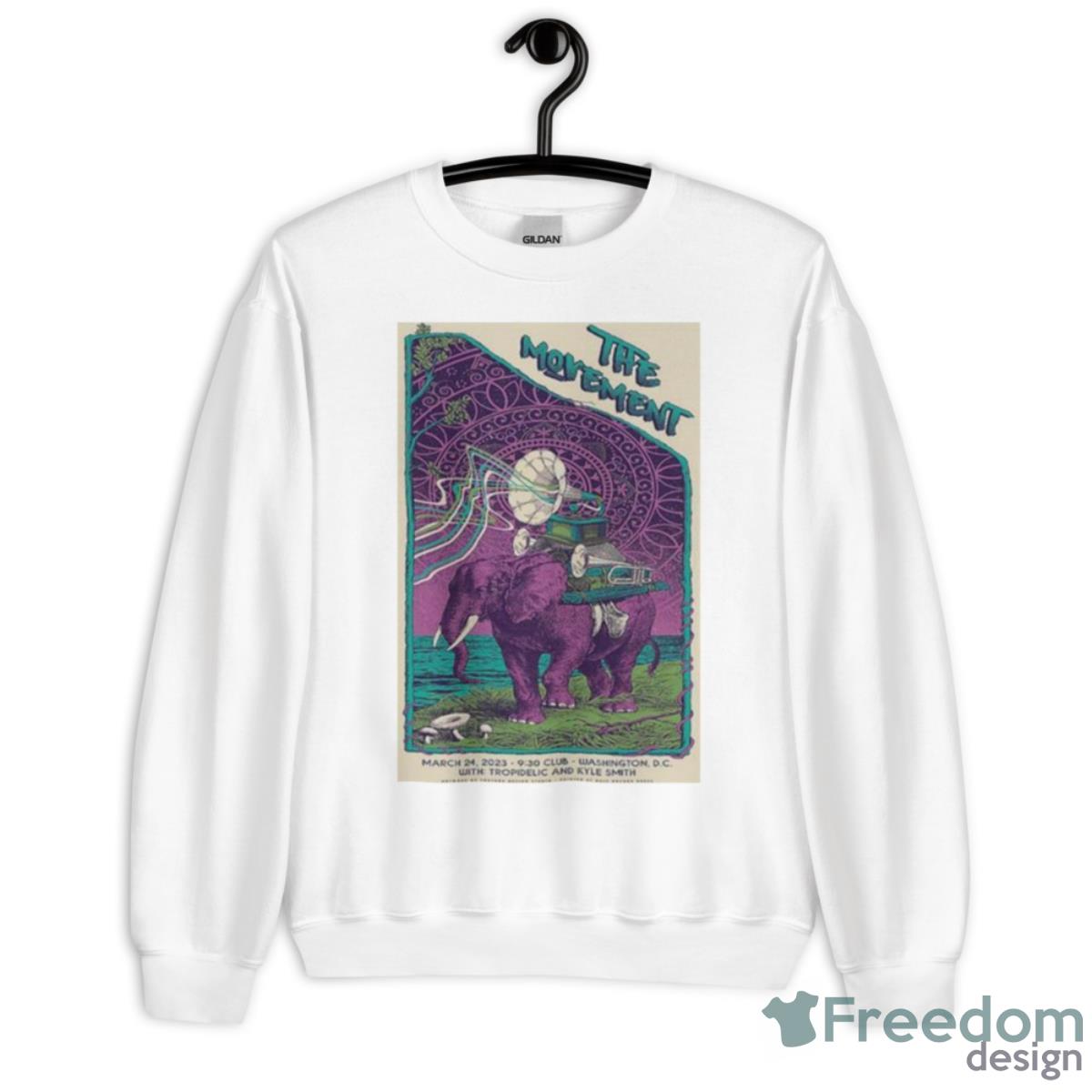 The Movement March 24 2023 Washington DC Poster Shirt - Unisex Heavy Blend Crewneck Sweatshirt