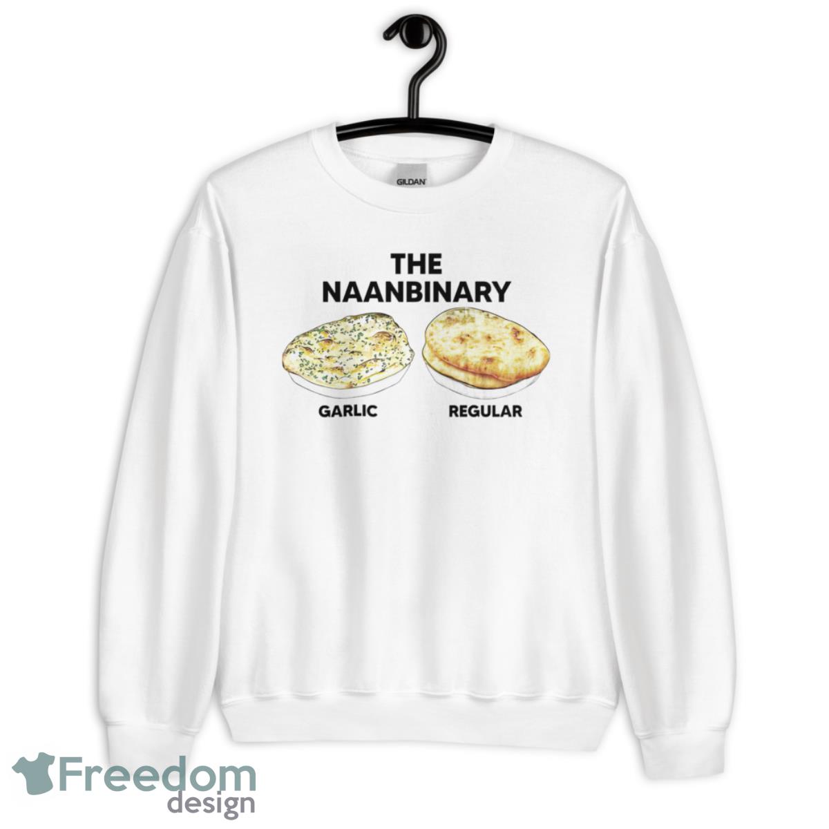 The Naanbinary Garlic Regular Shirt - Unisex Heavy Blend Crewneck Sweatshirt