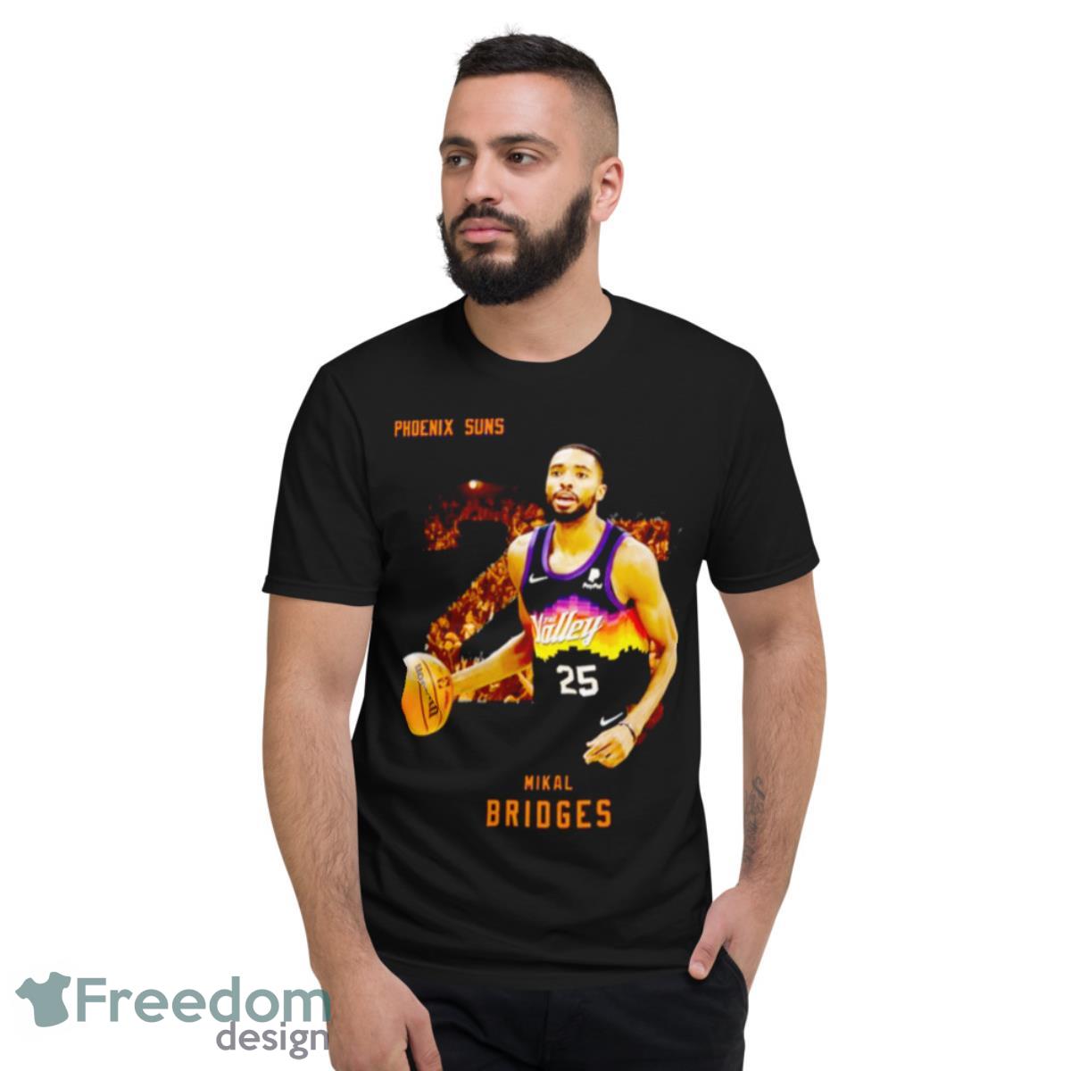 The Number 25 Of Suns Mikal Bridges Shirt - Short Sleeve T-Shirt