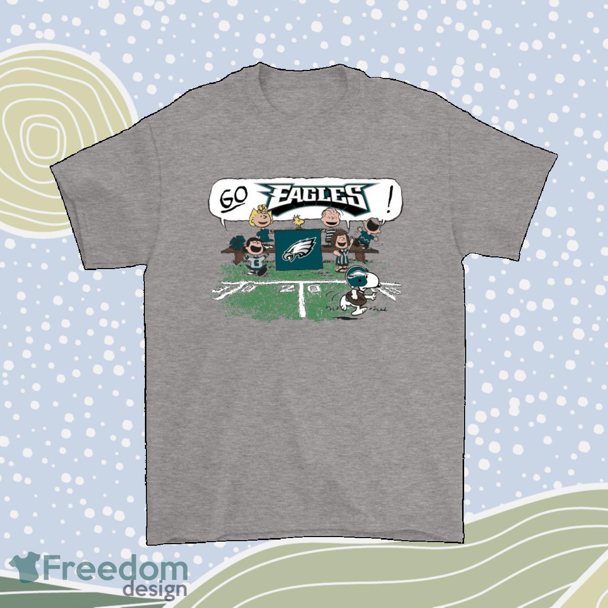 The Peanuts Cheering Go Snoopy Philadelphia Eagles Men Women Shirt Product Photo 1