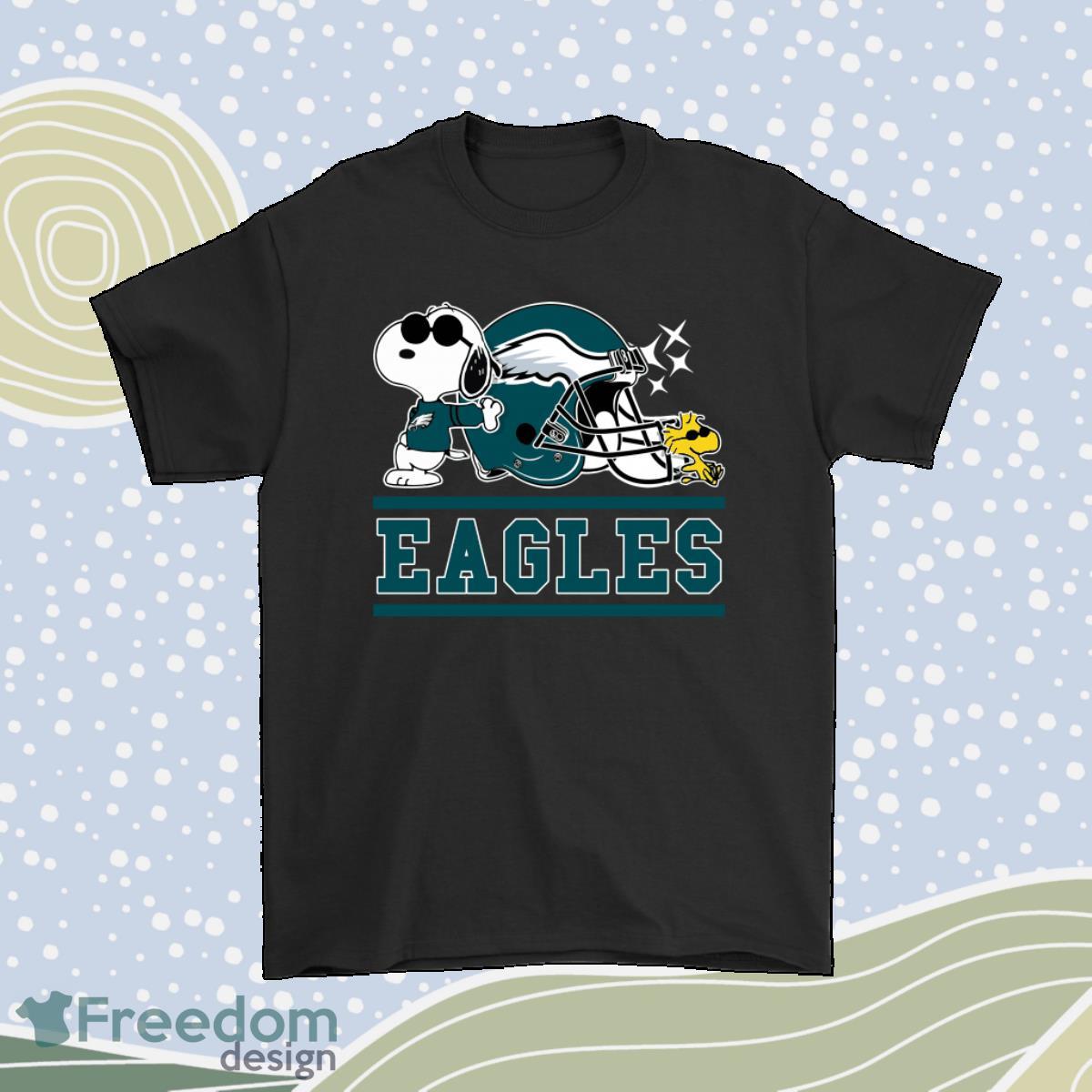 The Philadelphia Eagles Joe Cool And Woodstock Snoopy Mashup Shirt Product Photo 1