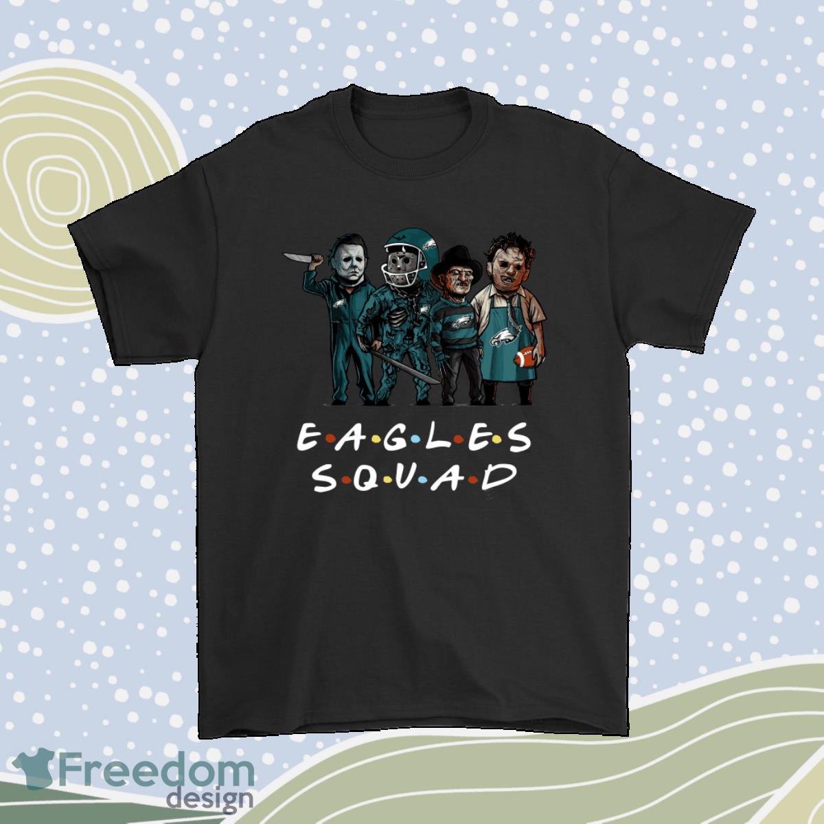 The Philadelphia Eagles Squad Horror Killers Friends Nfl Shirt Product Photo 1