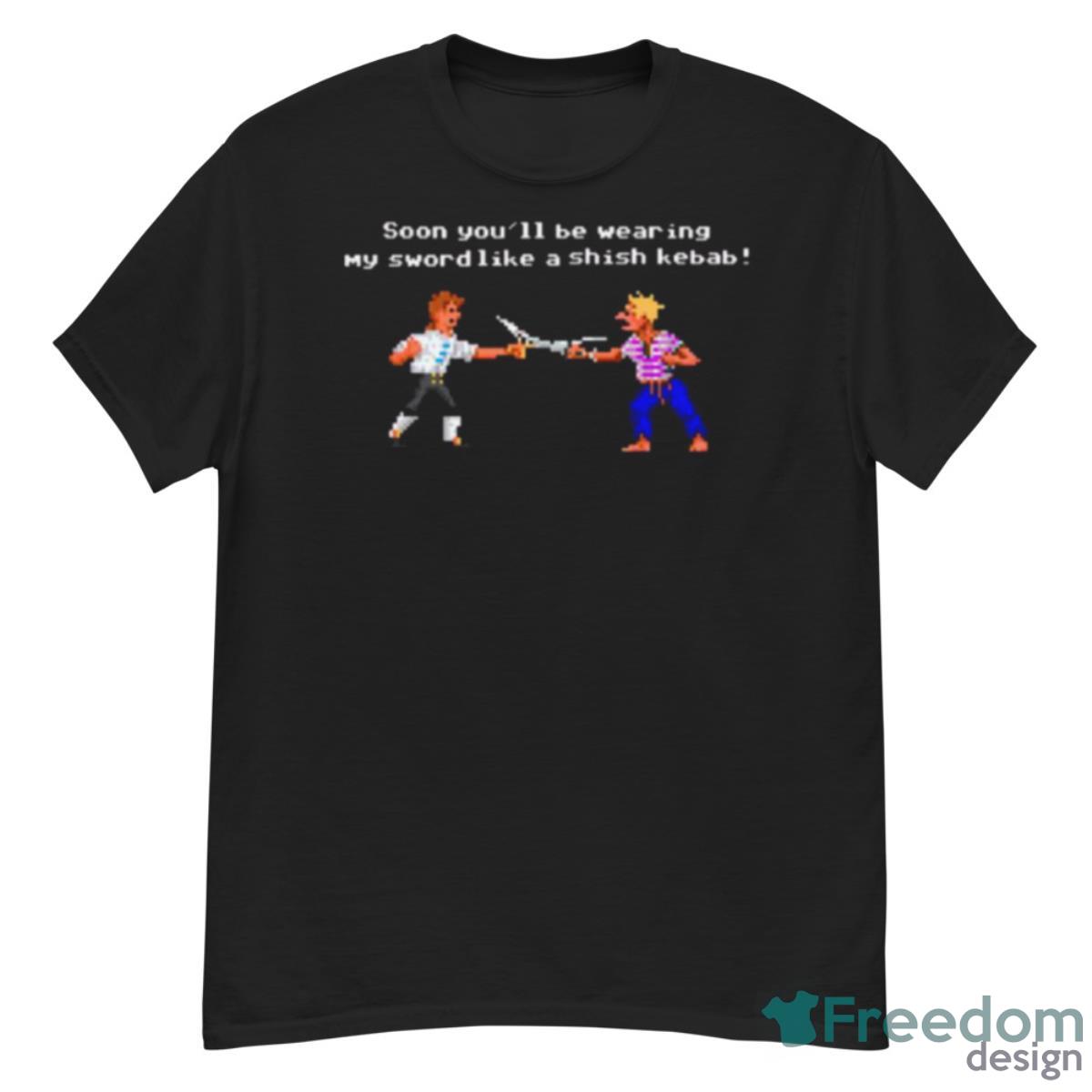 The Secret Of Monkey Island Pixels Design Shirt Product Photo 1