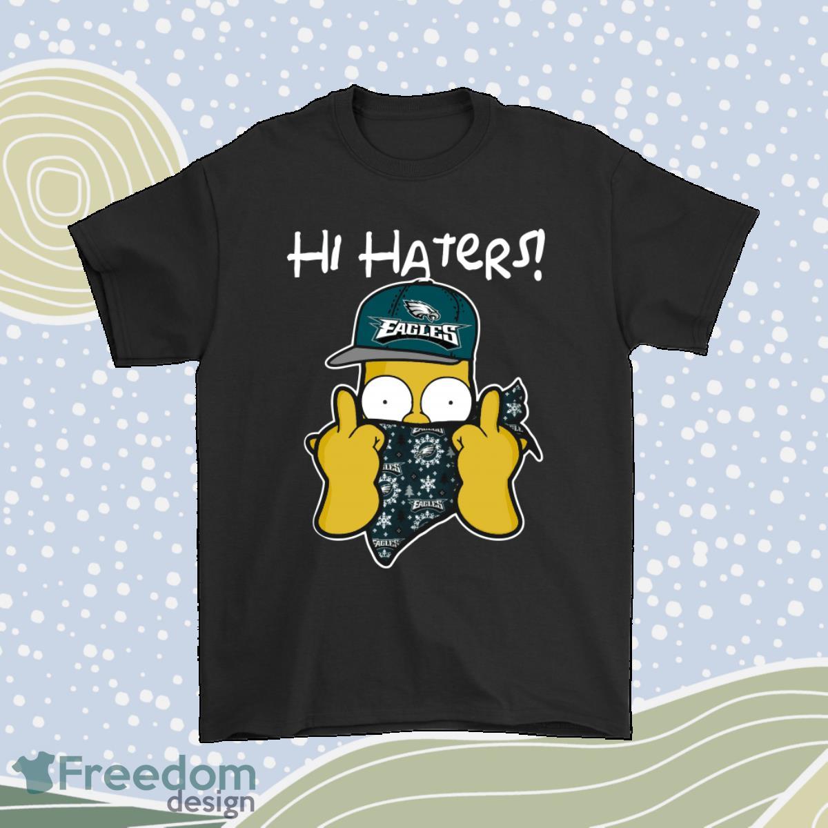 The Simpsons Christmas Gangster Hi Hater Philadelphia Eagles Shirt Product Photo 1