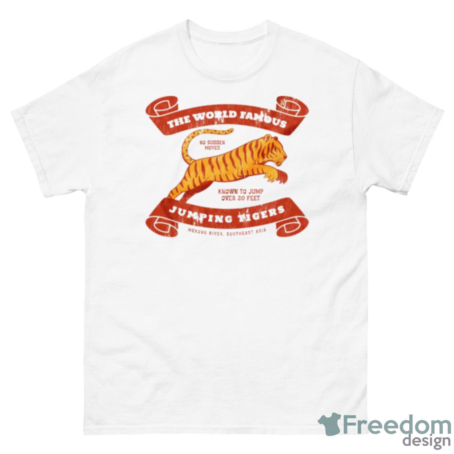 The World Famous Jumping Tigers Shirt - 500 Men’s Classic Tee Gildan