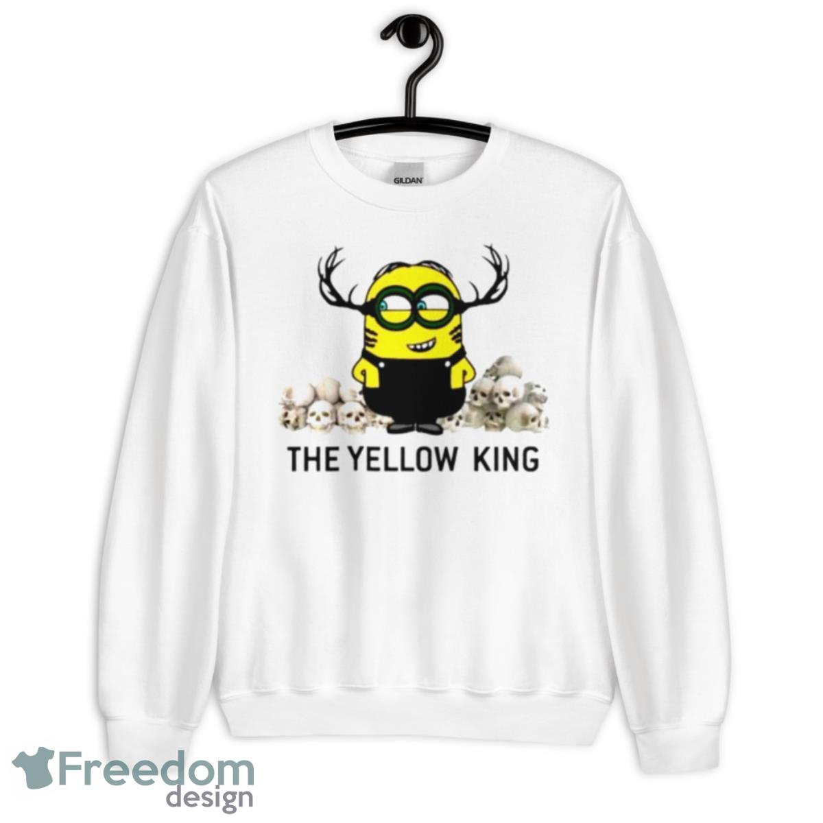 The Yellow King Minoion And Skulls Shirt - Unisex Heavy Blend Crewneck Sweatshirt