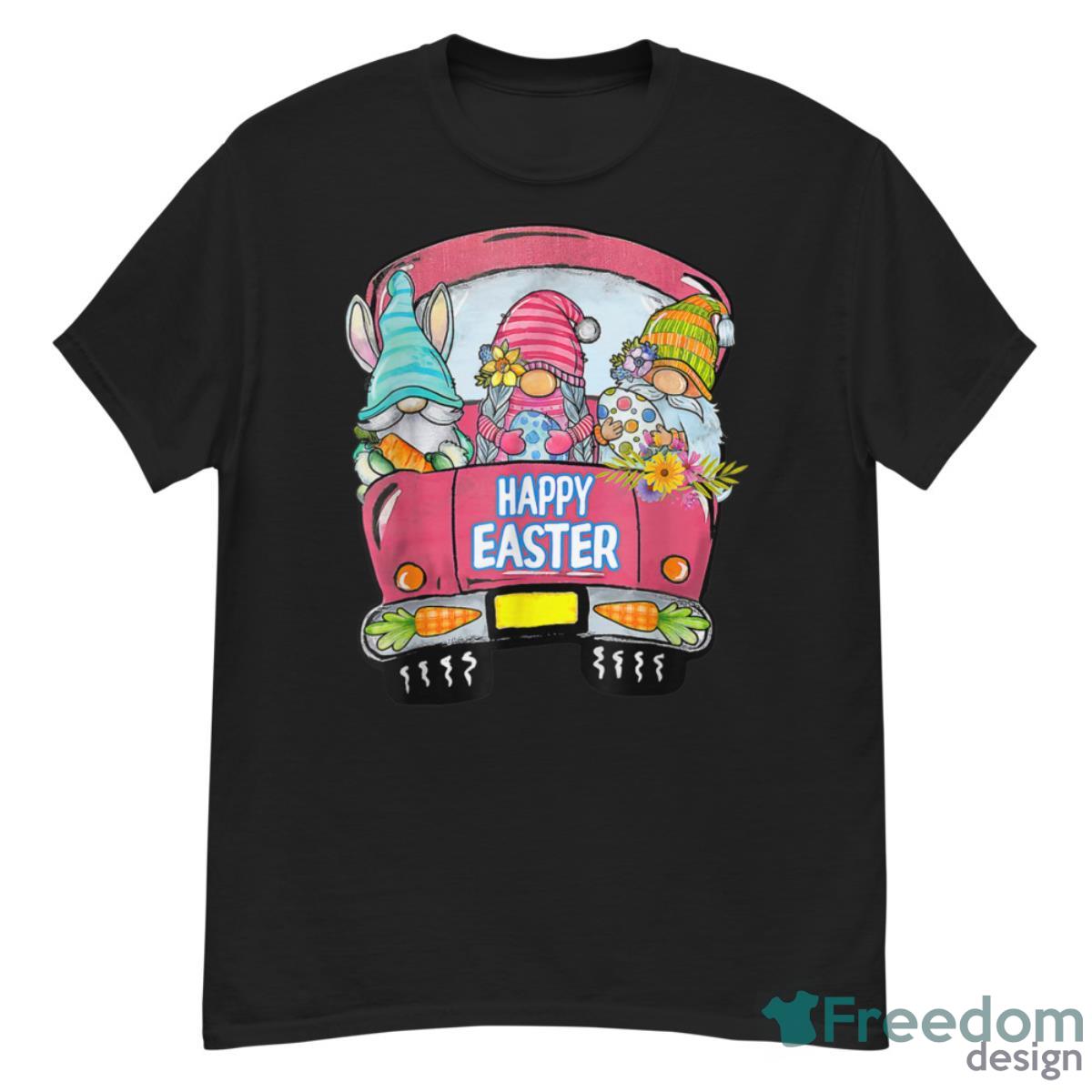 Three Gnomes In Truck Bunny Egg Happy Easter Day Funny Shirt - G500 Men’s Classic T-Shirt