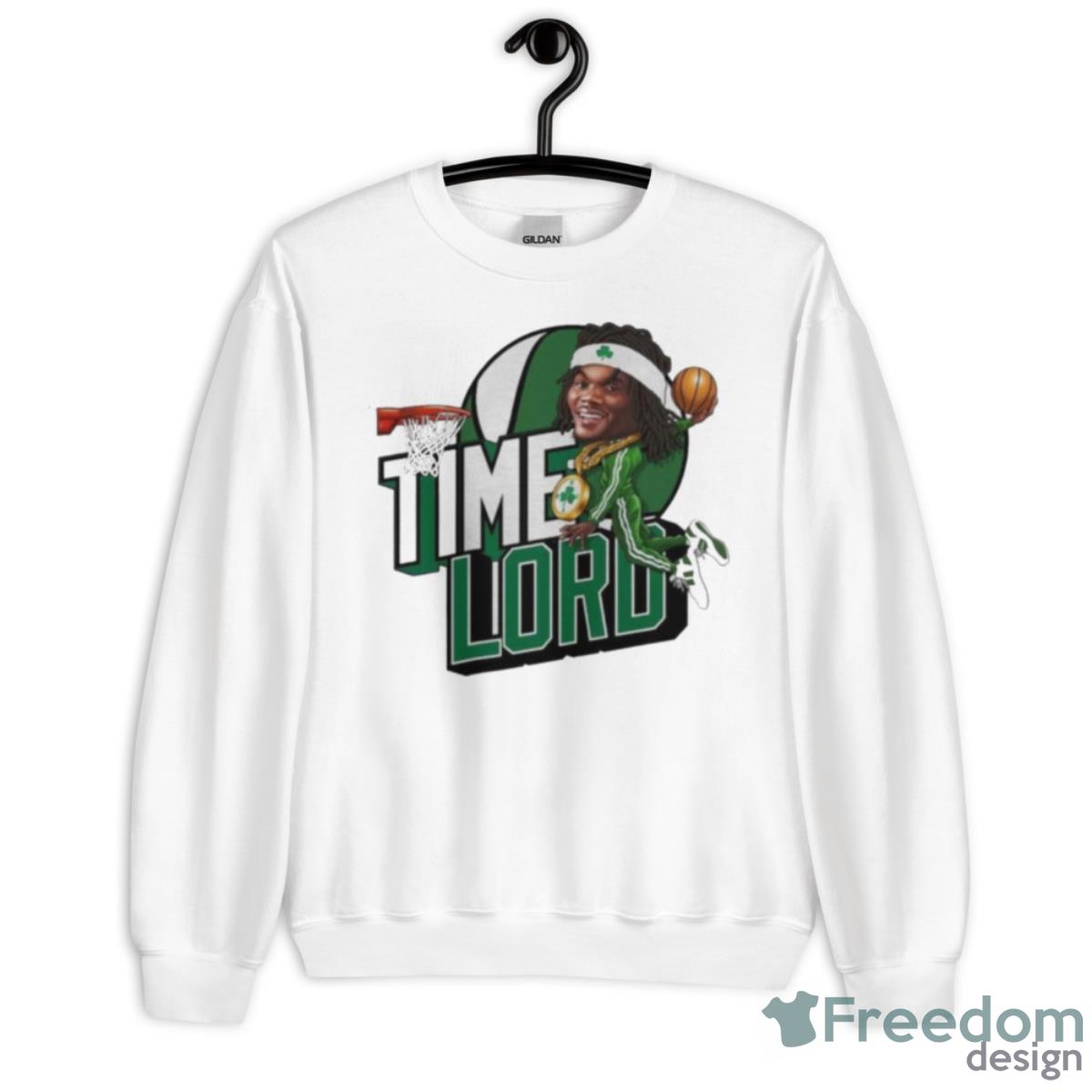 Time Lord Dunk Boston Celtics Basketball Shirt - Unisex Heavy Blend Crewneck Sweatshirt