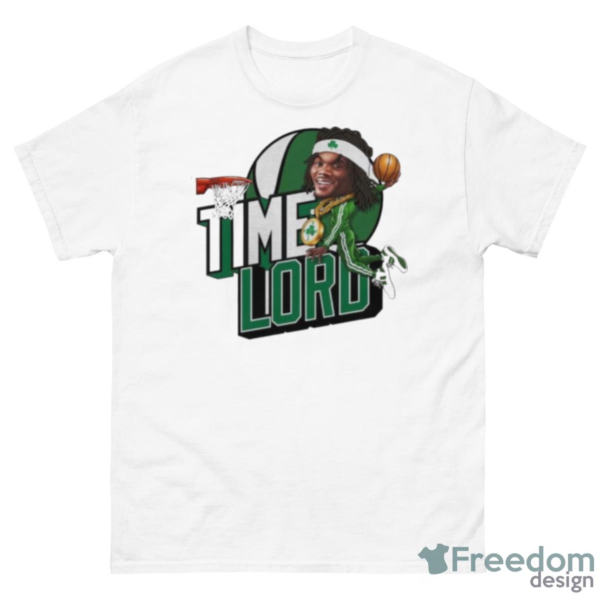 Time Lord Dunk Boston Celtics Basketball Shirt - 500 Men’s Classic Tee Gildan